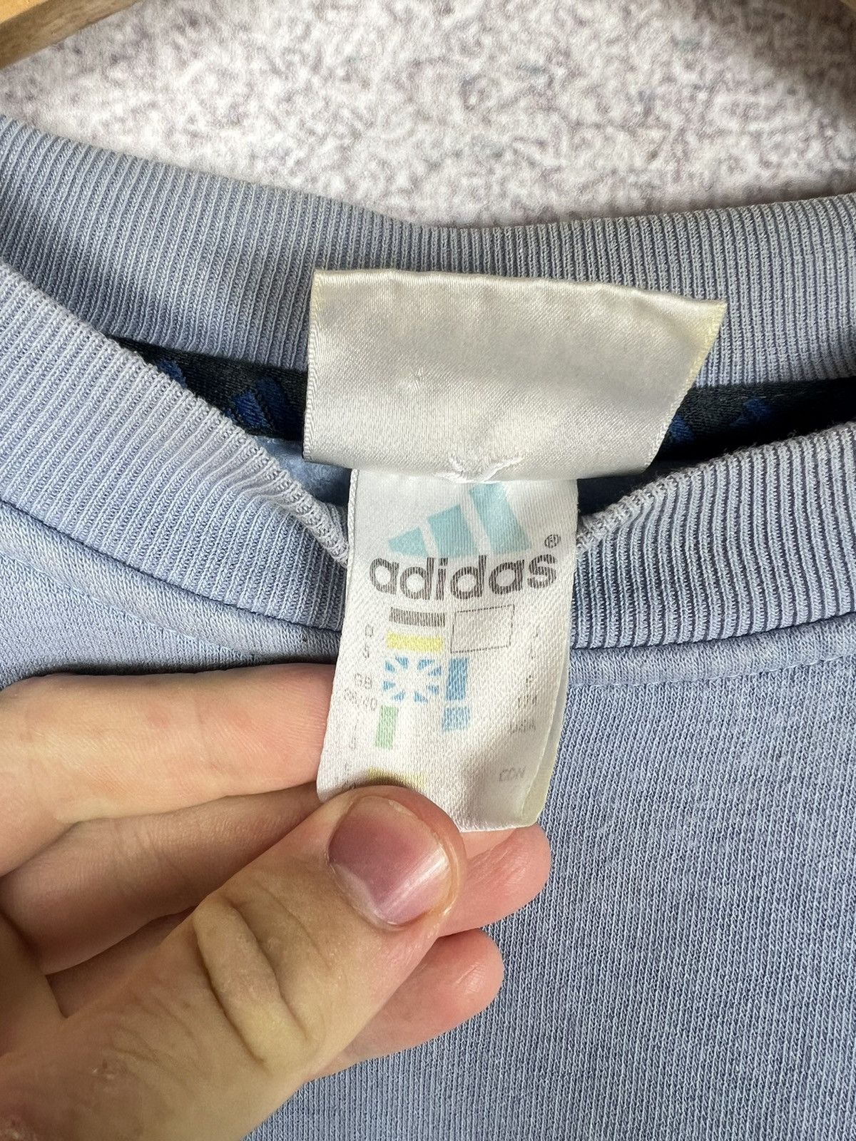 Vintage Adidas Vintage Crewneck Sweatshirt baby blue Size US S / EU 44-46 / 1 - 6 Thumbnail