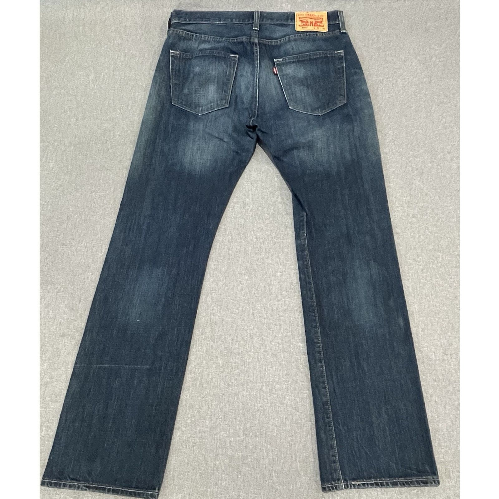 Levi's Levi's Jeans Men 33x32 Blue 501 Button Fly Straight Leg Size US 33 - 2 Thumbnail