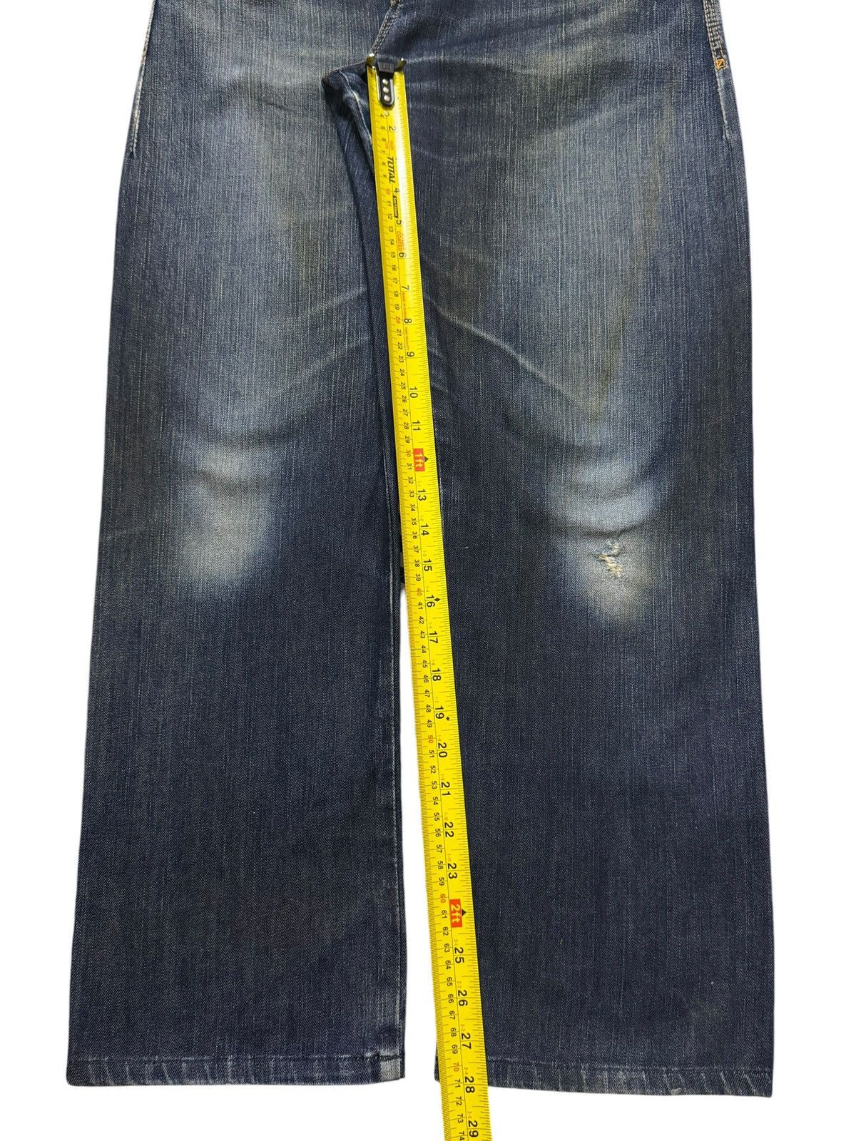 Edwin Vintage 90s Japan Edwin Blue Faded Wash Relaxed Loose Jeans Size US 32 / EU 48 - 11 Thumbnail