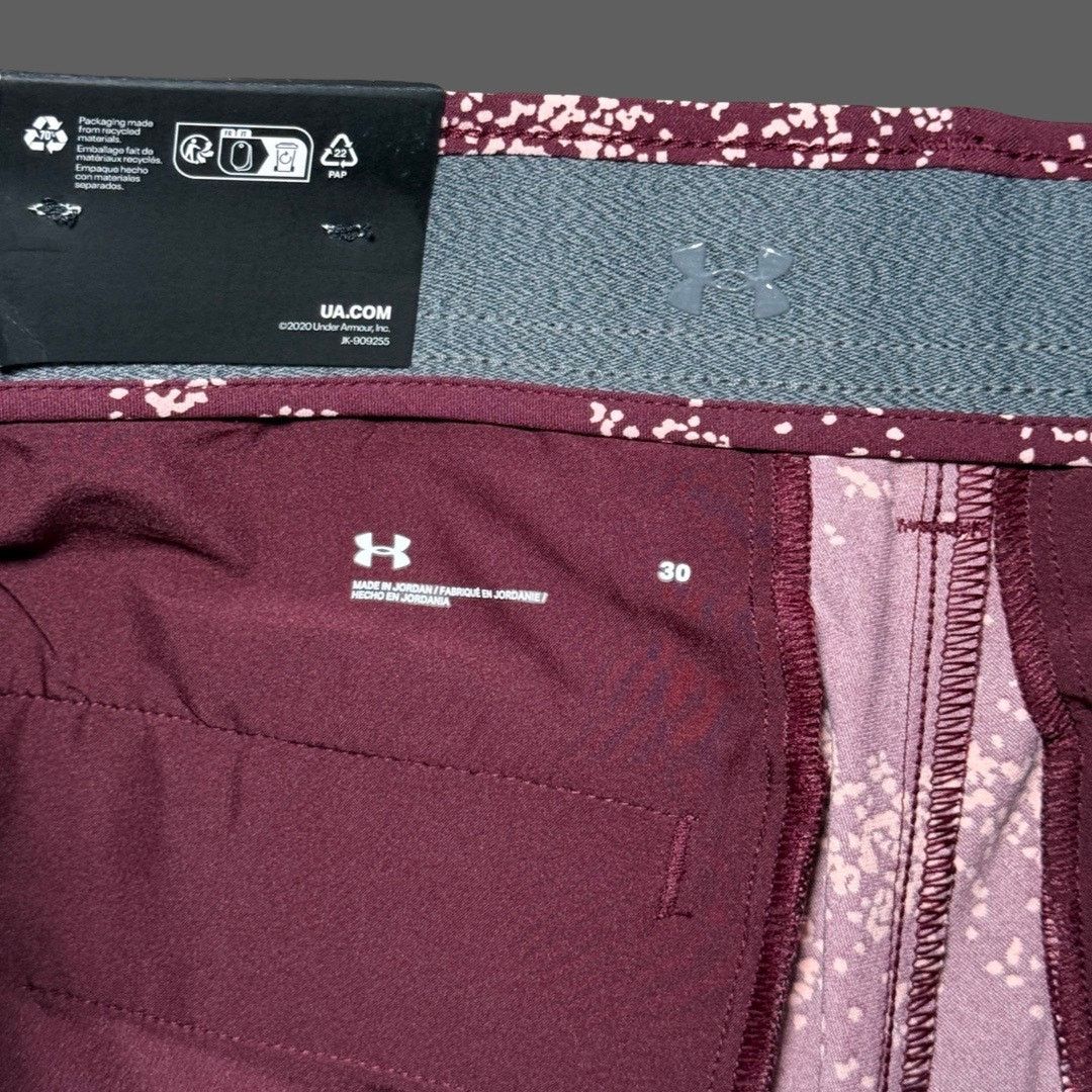 Under Armour Under Armour UA Golf Short Printed Short Sz 30 NWT Burgundy Size US 30 / EU 46 - 3 Thumbnail