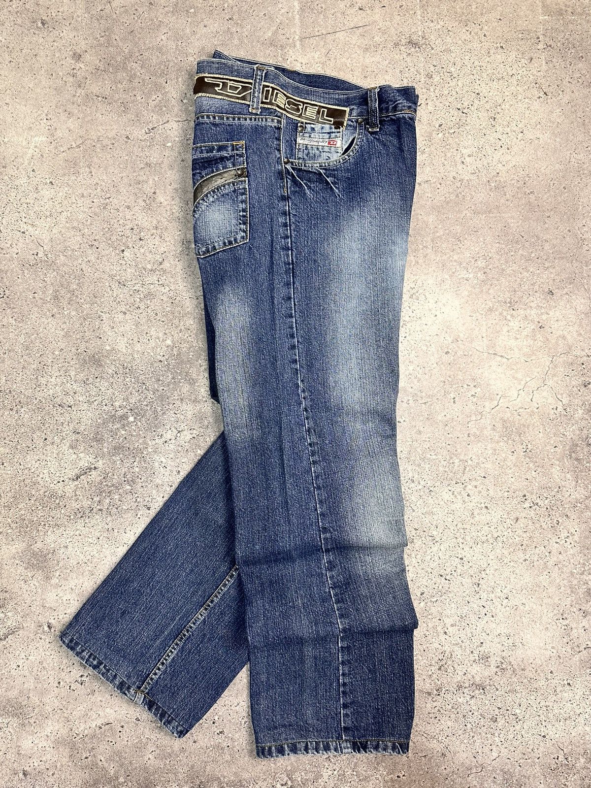 Diesel Vintage Diesel Bontage Denim Cargo Pants Avantgarde Luxury Size US 38 / EU 54 - 18 Thumbnail