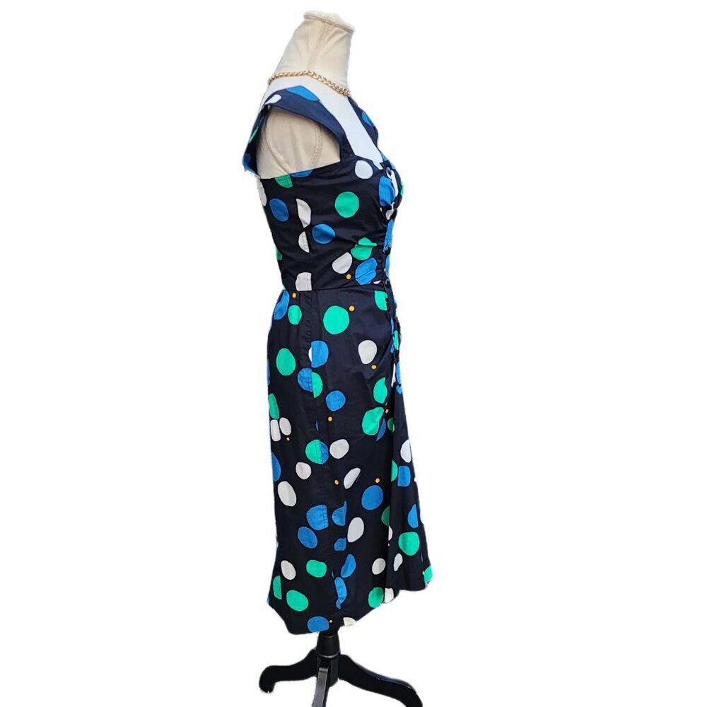 Yves Saint Laurent Yves Saint Laurent. 80s Polka Dot Sheath Dress. Size: 38/4 Size S / US 4 / IT 40 - 5 Thumbnail