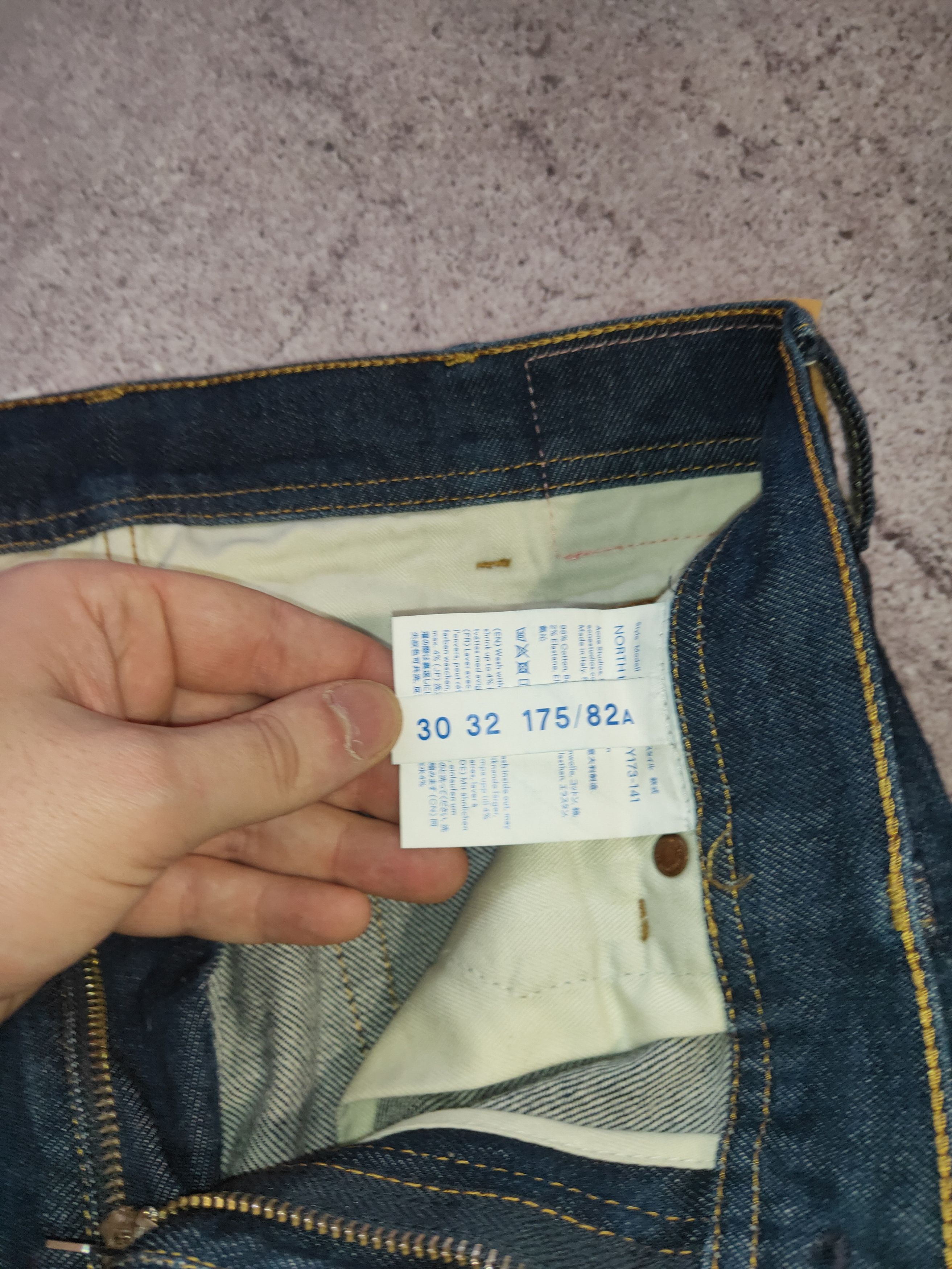 Acne Studios × Stockholm Surfboard Club Acne Studios Bla Konst Stockholm Denim Jeans North Indigo Size US 30 / EU 46 - 9 Thumbnail