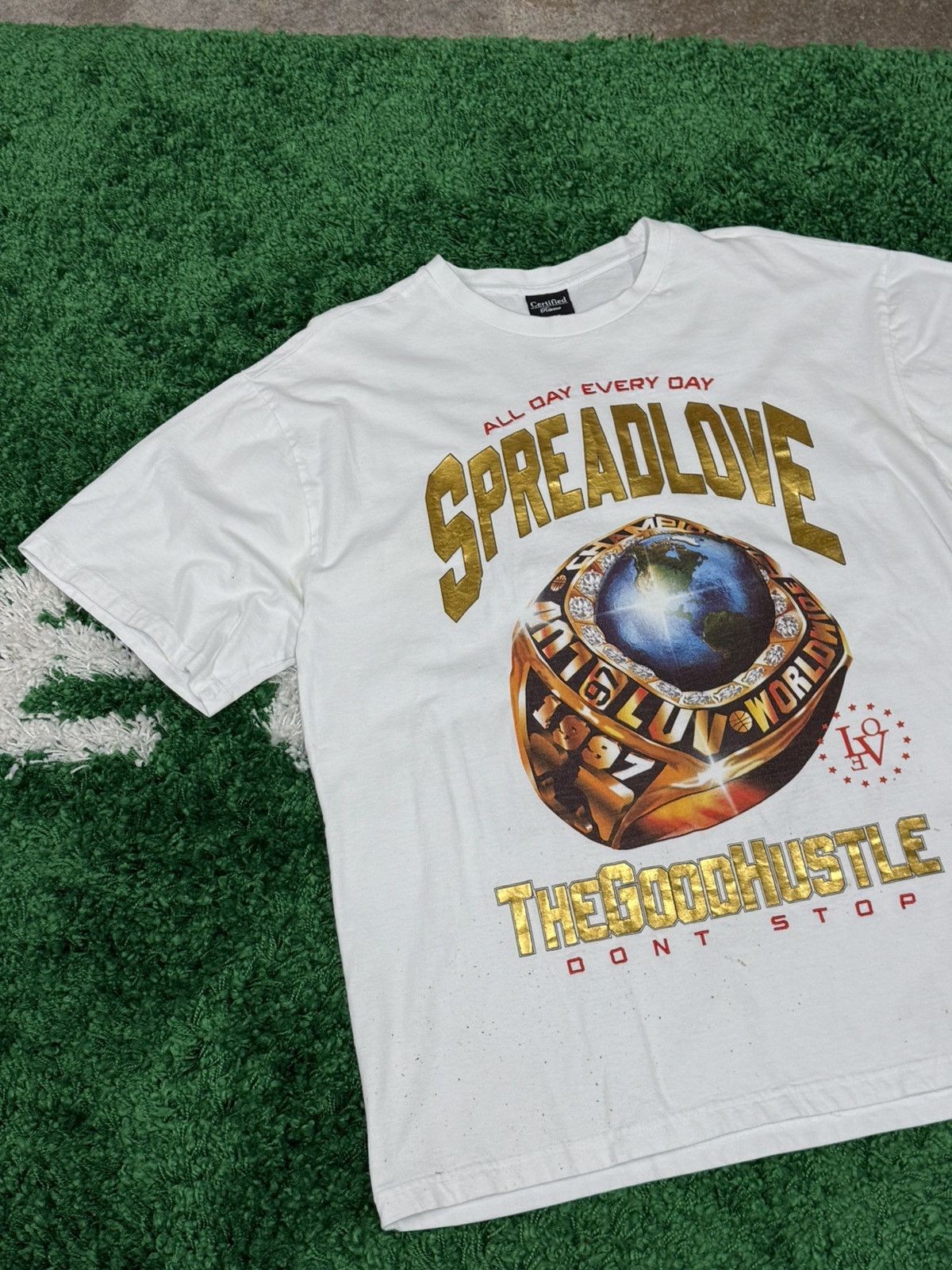 Other Streetwear Spread Love Champion Ring Tee White 2XL XXL Size US XXL / EU 58 / 5 - 2 Thumbnail