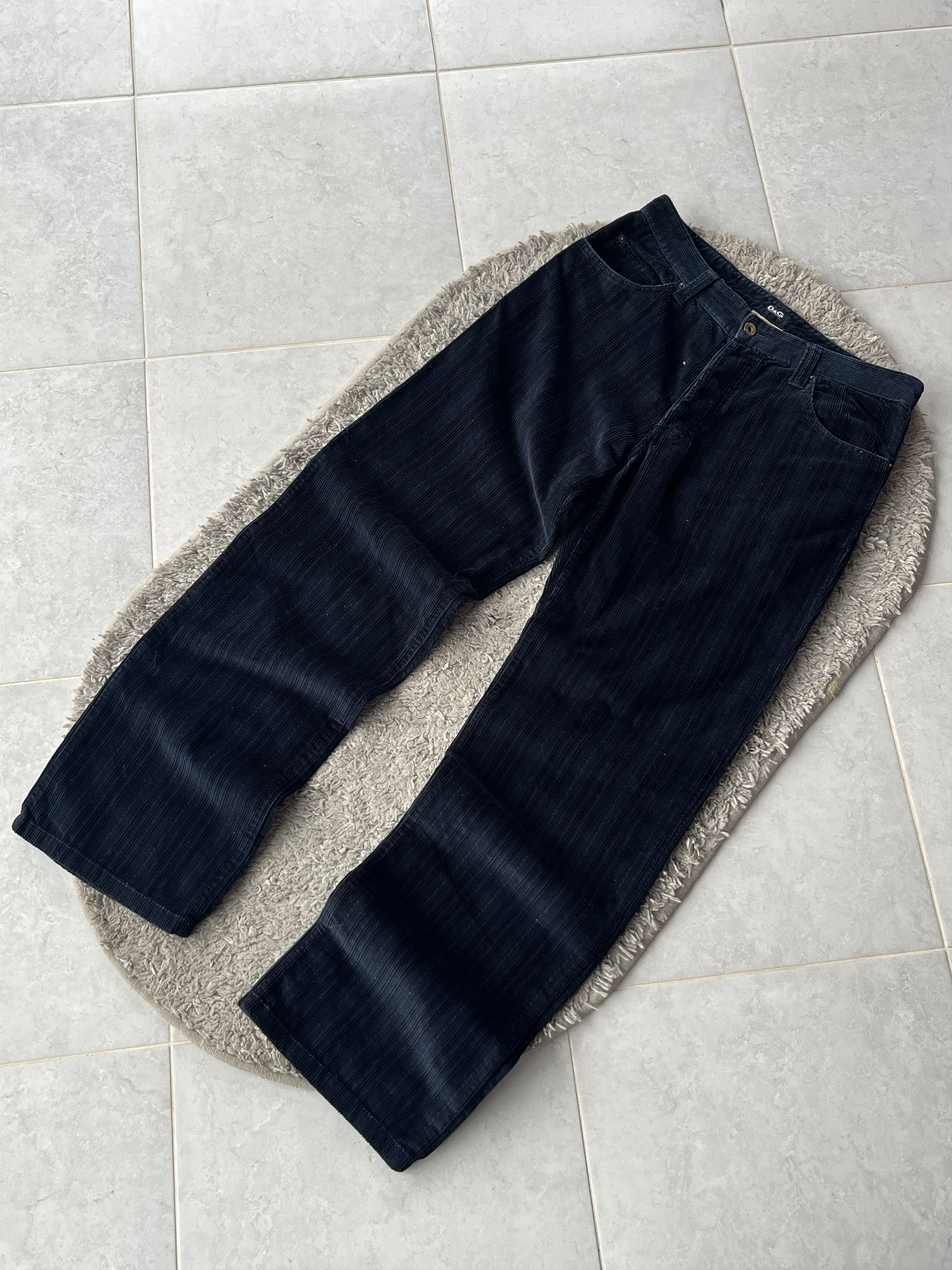 Dolce & Gabbana DOLCE&GABBANA Vintage Vilvet Pants Straight Oversize Fit Size US 30 / EU 46 - 2 Thumbnail