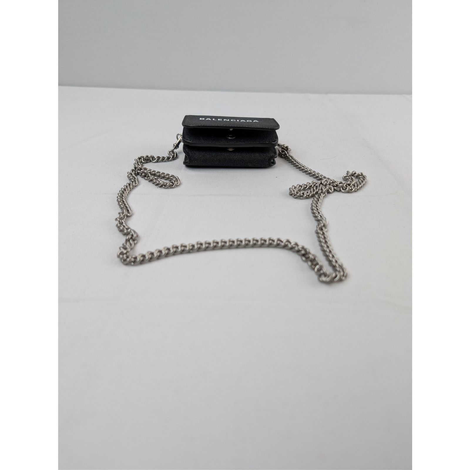 Balenciaga o1rshd1 Women's SMLG Sparkling Mini Wallet on Chain in Black Size ONE SIZE - 5 Thumbnail