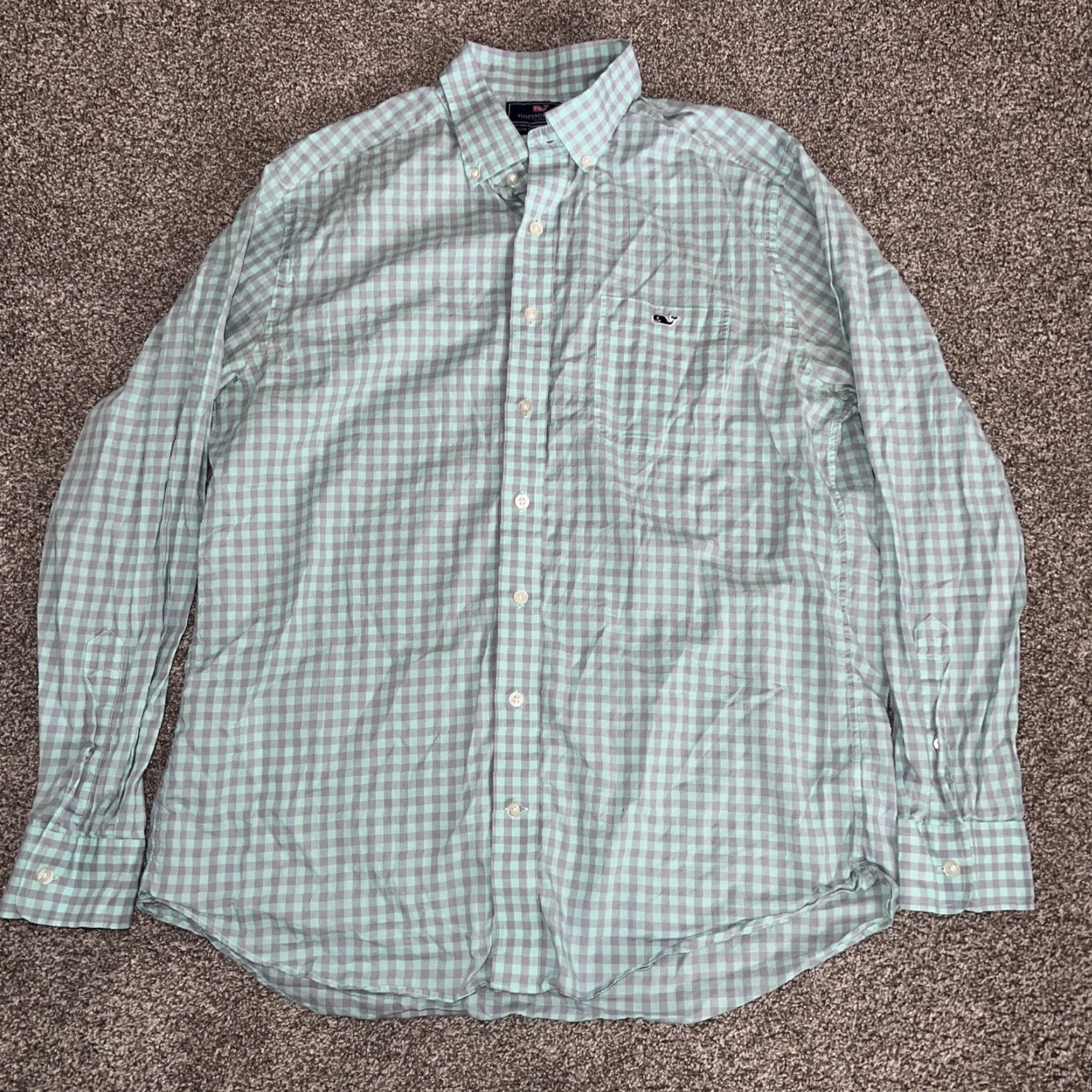Vineyard Vines Vineyard Vines Button-Up Shirt Mens L Blue Long Sleeve Size US L / EU 52-54 / 3 - 2 Thumbnail