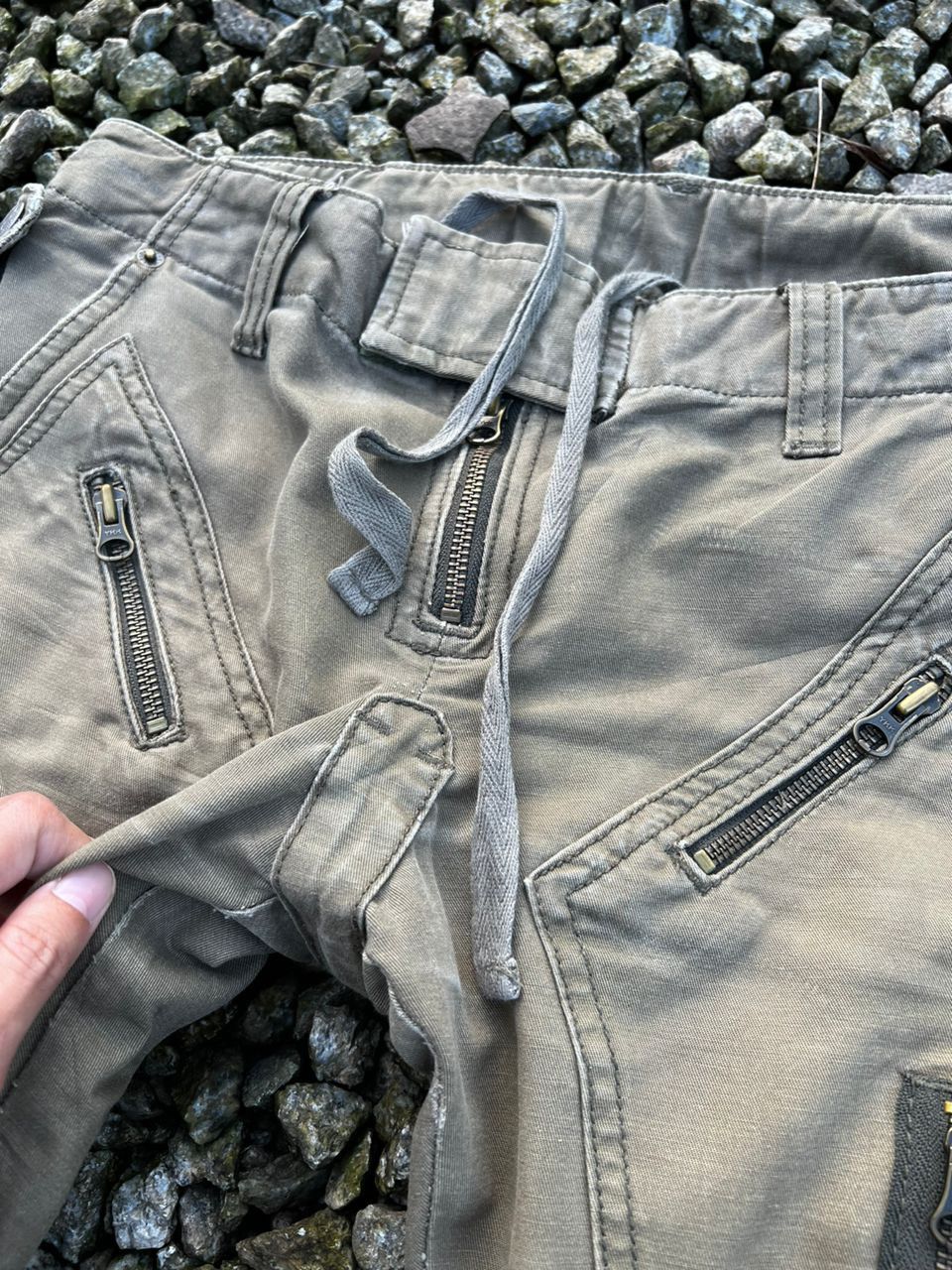 PPFM Japanese Brand PPFM Sunfaded Distress Cargo Pants Size US 34 / EU 50 - 15 Thumbnail