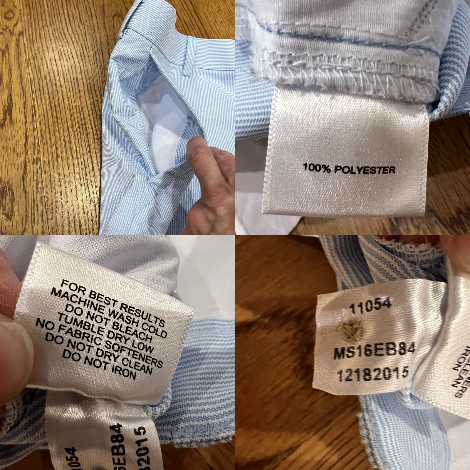 Peter Millar Peter Millar Shorts Wicking E4 Blue & White Striped Polyester size 40 Size US 40 / EU 56 - 8 Thumbnail