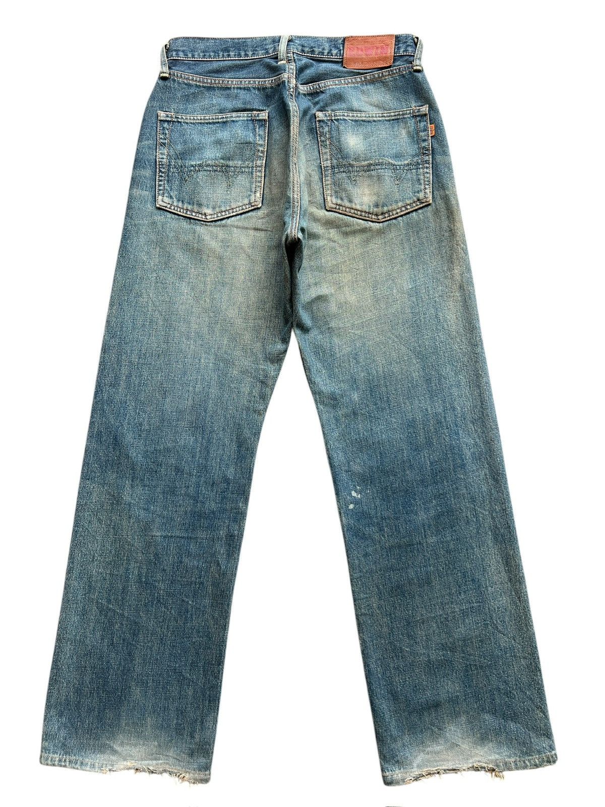 Edwin Vintage Edwin 505 Selvedge MudwashWide Denim Jeans 31x31 Size US 31 - 3 Thumbnail
