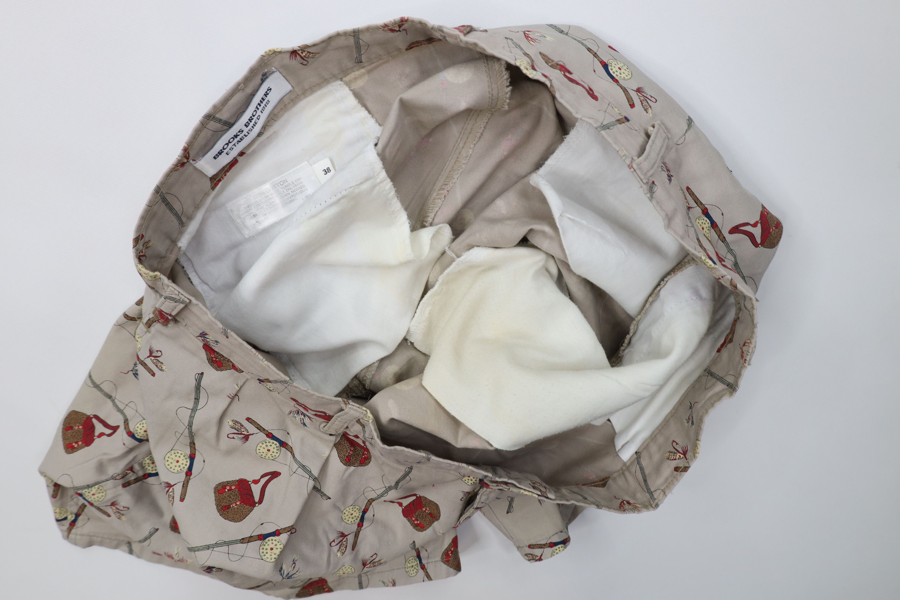 Brooks Brothers Vintage 80s 90s Brooks Brothers All Over Print Chino Shorts Size US 38 / EU 54 - 10 Thumbnail