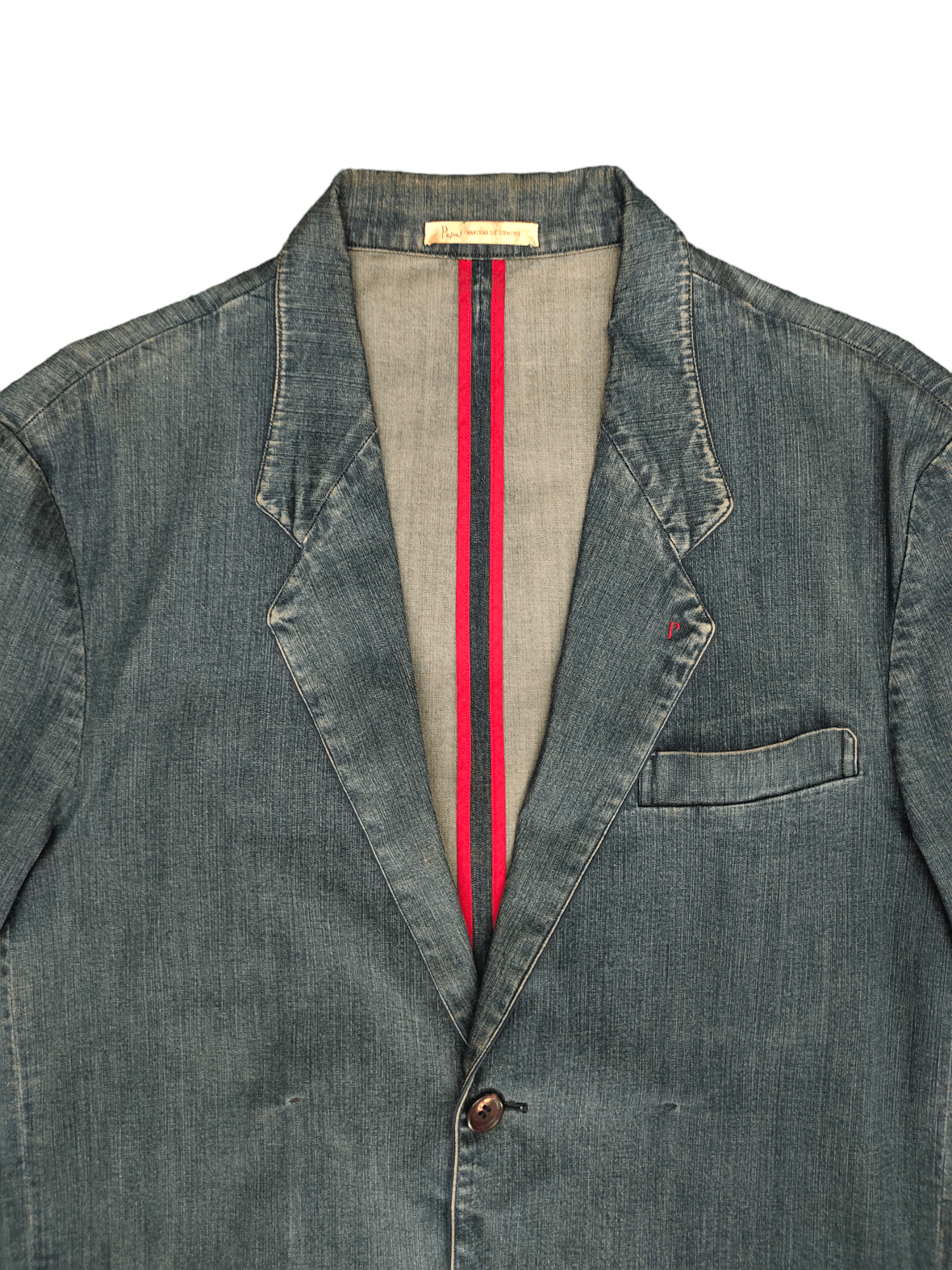 If Six Was Nine Papas Mademoiselle Non Non Button Denim Jacket Sample Size US M / EU 48-50 / 2 - 3 Thumbnail
