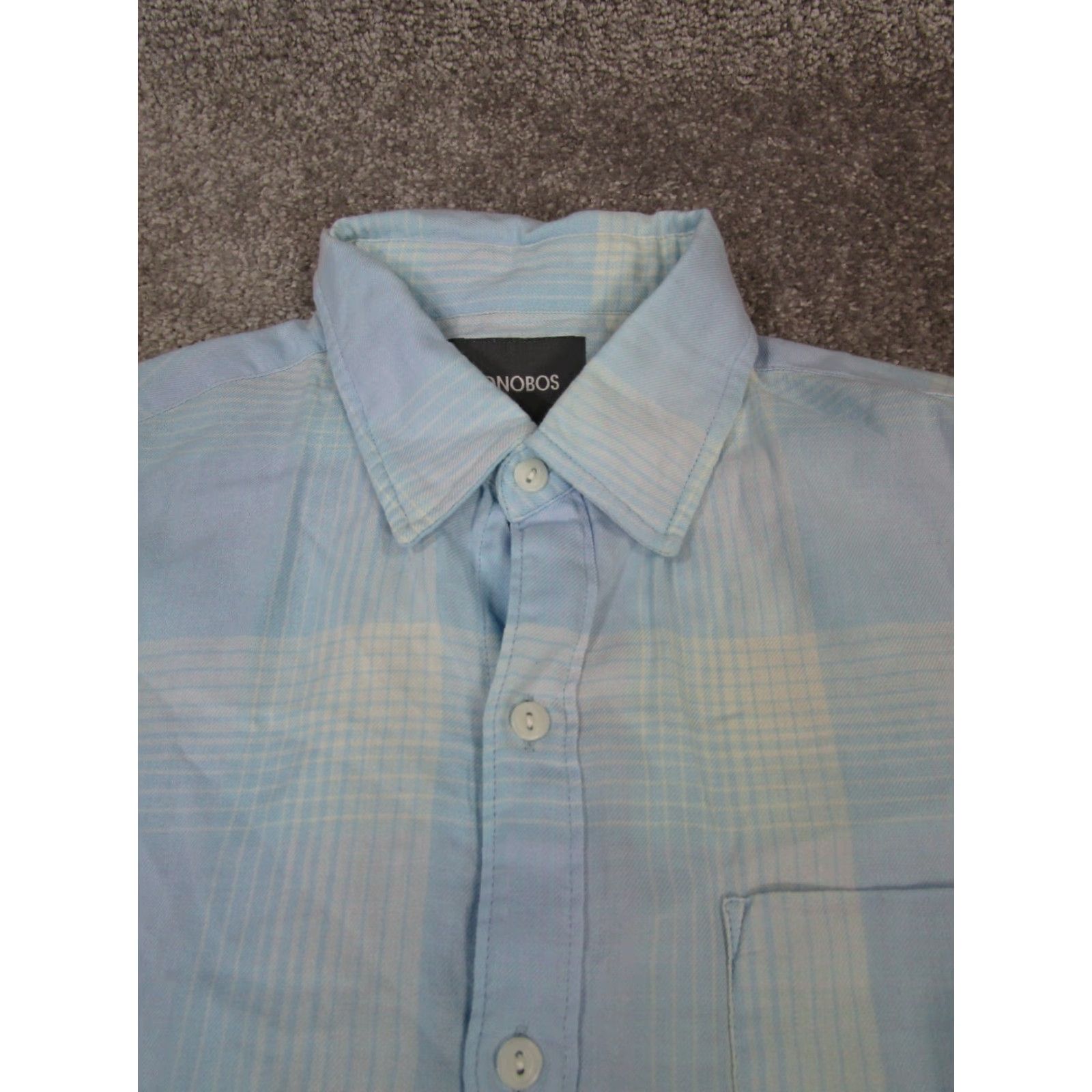 Bonobos Bonobos Plaid Button-Up Shirt Mens Medium Blue Cotton Long Sleeve Size US M / EU 48-50 / 2 - 2 Thumbnail