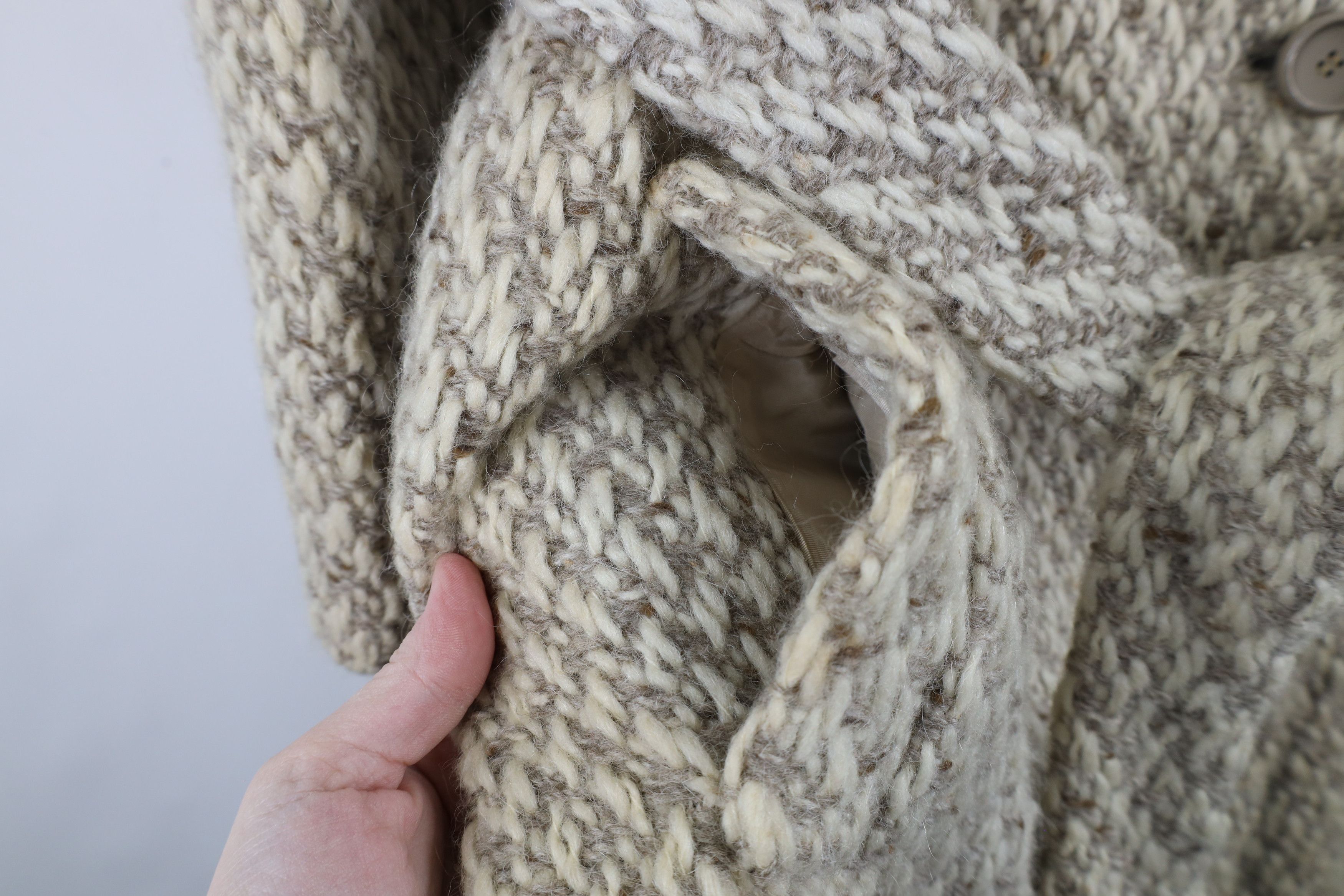 Vintage Vintage 50s 60s Rockabilly Fur Trim Wool Tweed Jacket Size L / US 10 / IT 46 - 7 Thumbnail