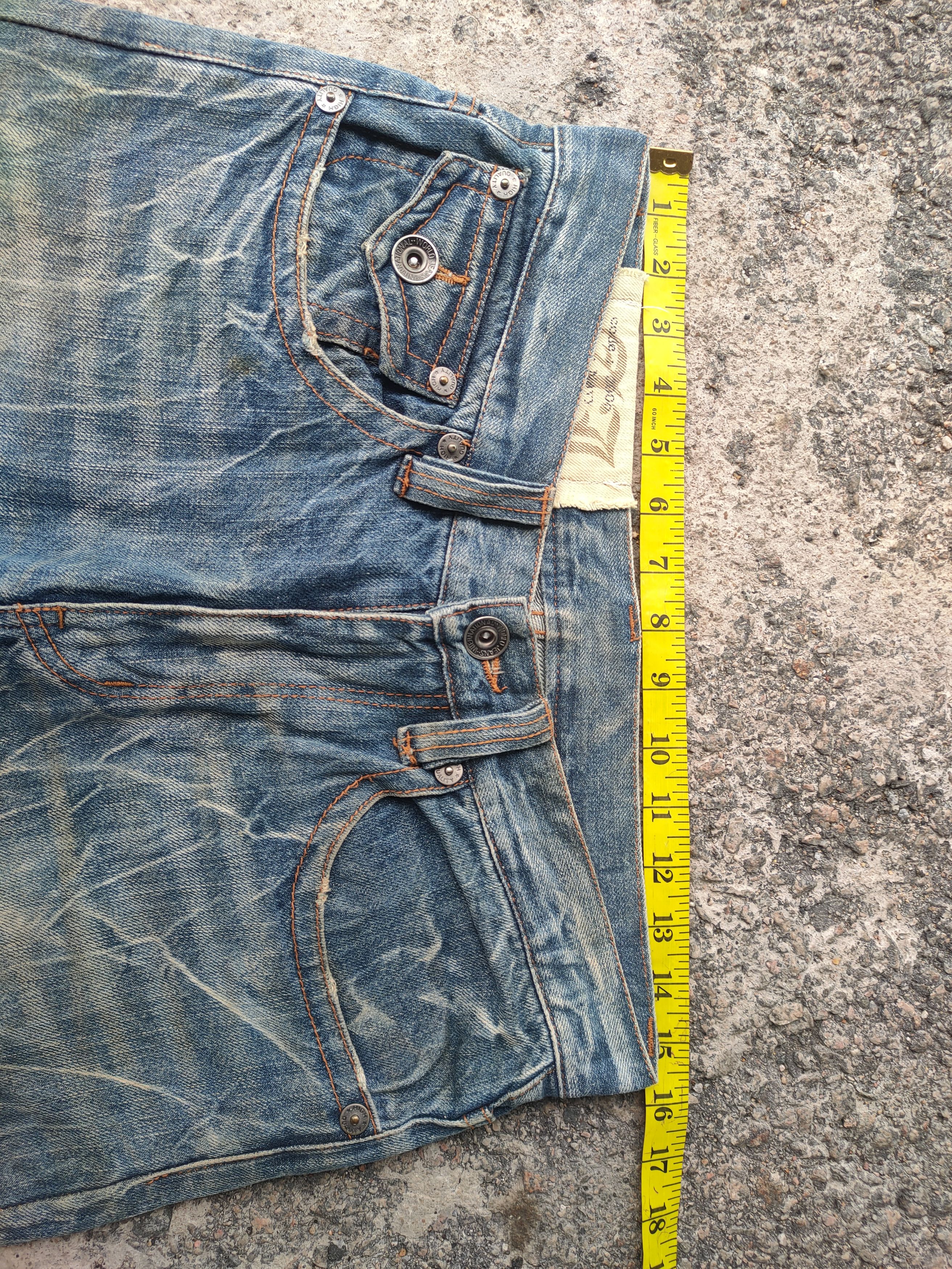 Japanese Brand FLARE VINTAGE JAPANESE RIPPEP RUSTY JEANS DENIM PANTS Size US 31 - 5 Thumbnail