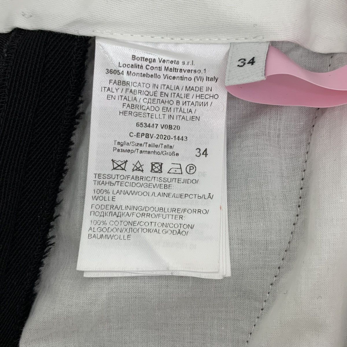 Bottega Veneta Bottega Veneta Black Wool Wide-leg Casual Pants K26WX Size 24" / US 00 / IT 34 - 7 Thumbnail