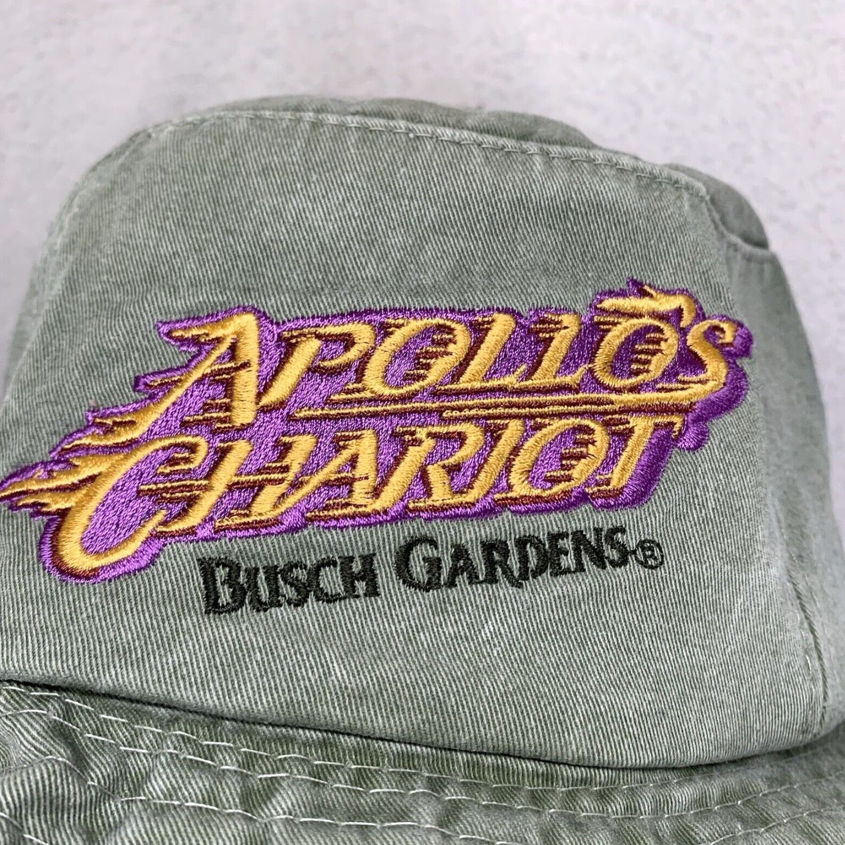 Vintage J Hats Bucket Hat Unisex Adults 90s Sports Theme Park Green Cotton Wide Brim Casual Travel Size ONE SIZE - 2 Thumbnail