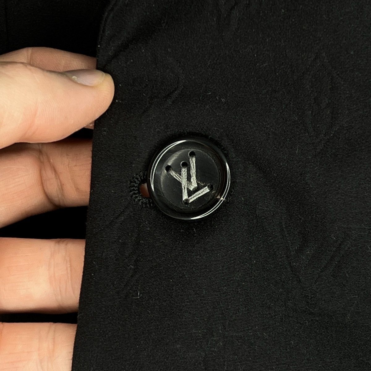 Louis Vuitton Louis Vuitton LV black monogram double breasted blazer 48 Size 48R - 7 Thumbnail