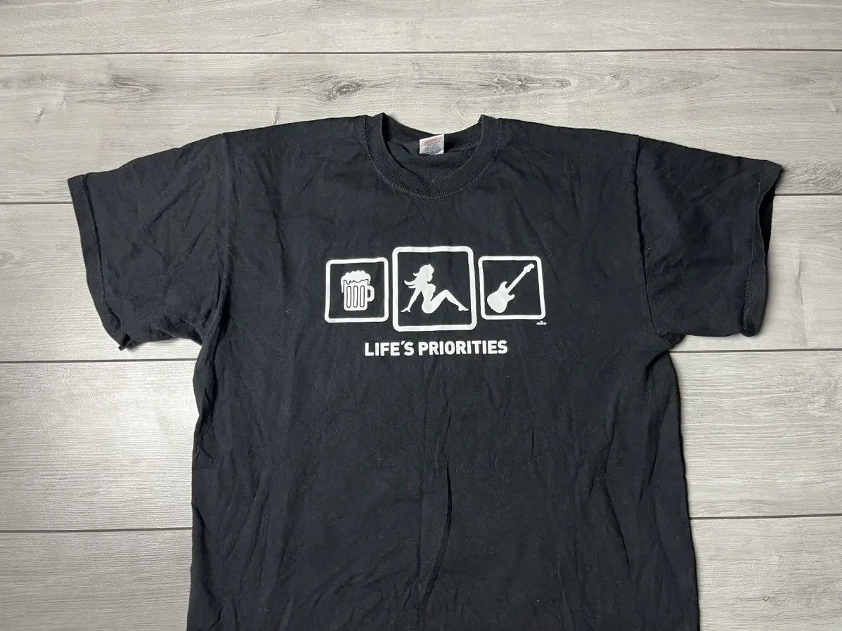 Band Tees Beer sex guitar Tshirt priority life’s humor tee size XLarge Size US XL / EU 56 / 4 - 3 Thumbnail