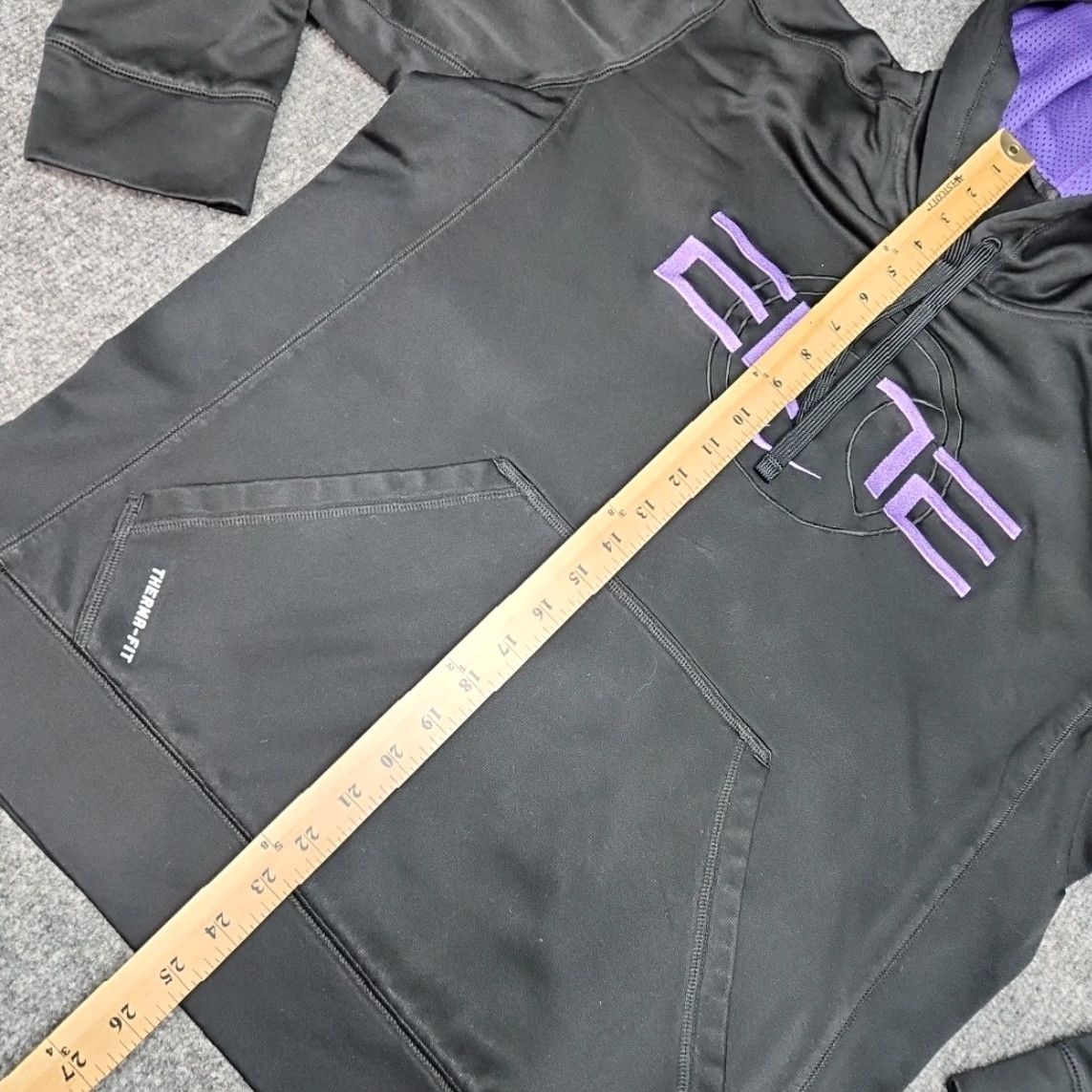 Nike Nike Elite Therma Fit Hoodie Men XL Black Pullover Purple Trim Sports Gym Training Size US XL / EU 56 / 4 - 7 Thumbnail