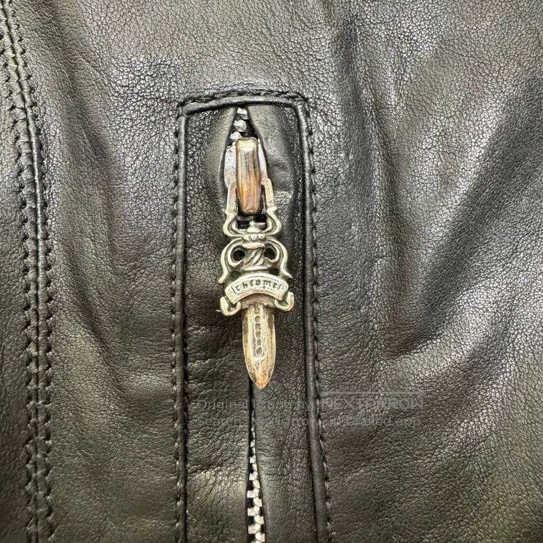 Chrome Hearts Chrome Hearts Black Leather Motorcycle Jacket. Size US S / EU 44-46 / 1 - 4 Thumbnail