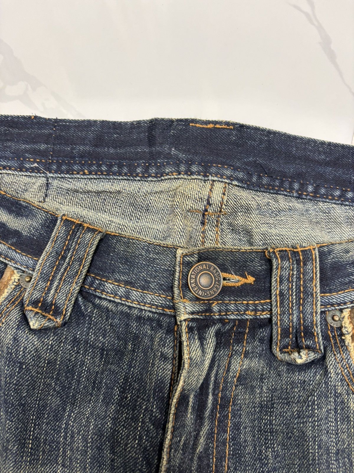 Tornado Mart Flare Jeans EDGE RUPERT Japan Mud Wash Distressed Denim Jean Size US 34 / EU 50 - 9 Thumbnail