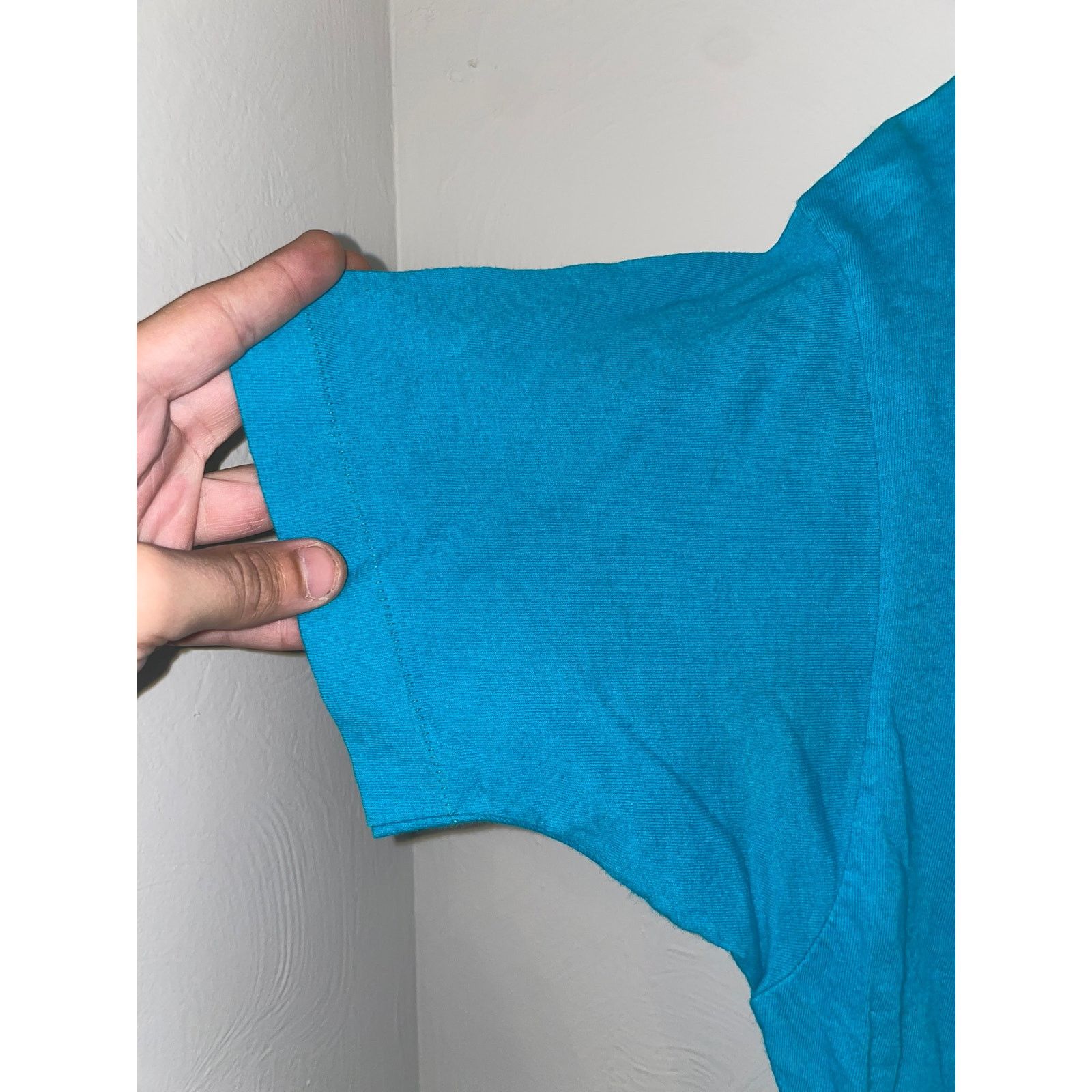 Fruit Of The Loom Vintage Blue Blank Shirt Fruit Of The Loom Pocket Tee 90s XL Size US XL / EU 56 / 4 - 4 Thumbnail