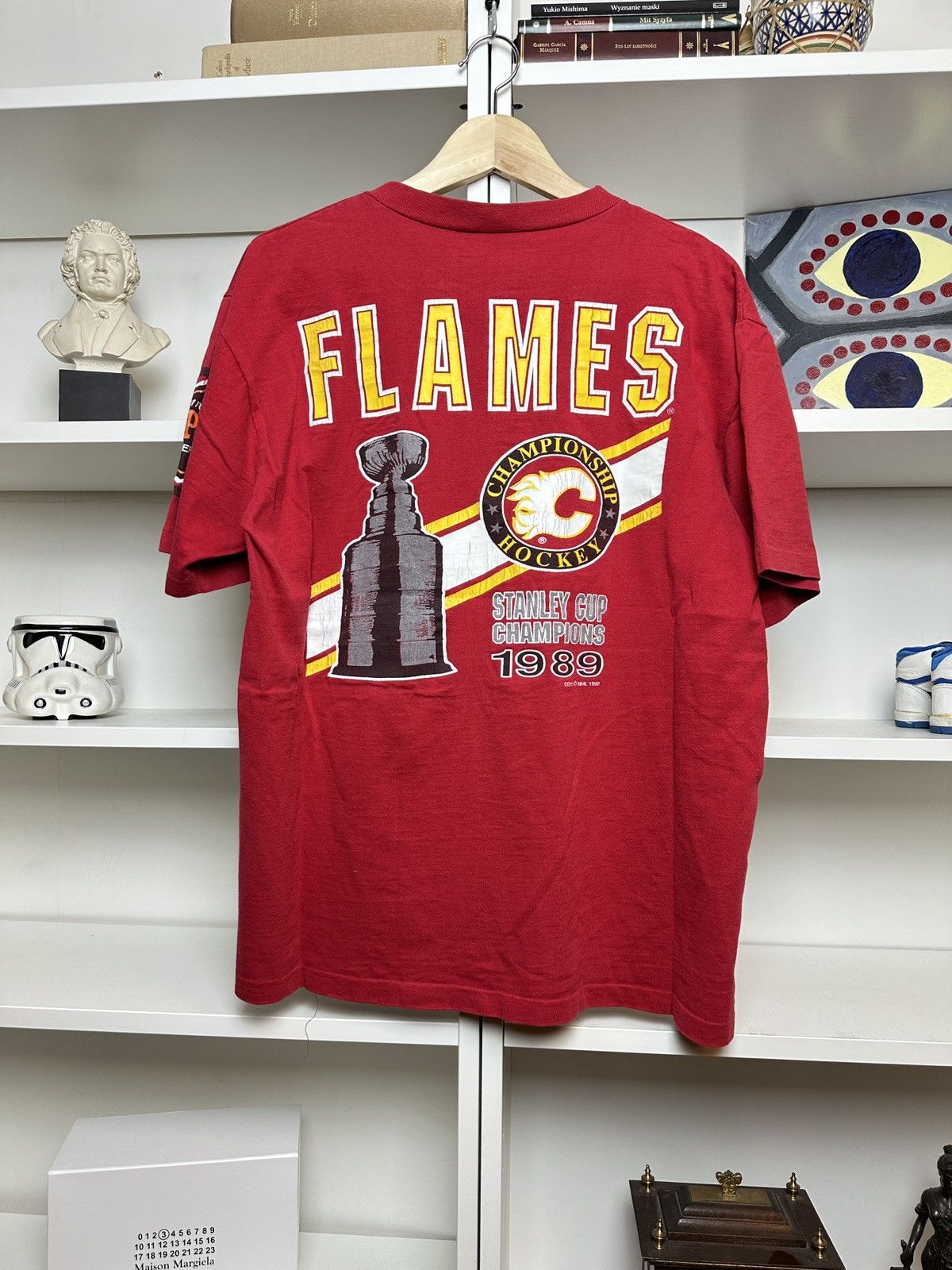 Other Vintage 1989 1990 90s calgary flames tee t-shirt Size US M / EU 48-50 / 2 - 7 Thumbnail