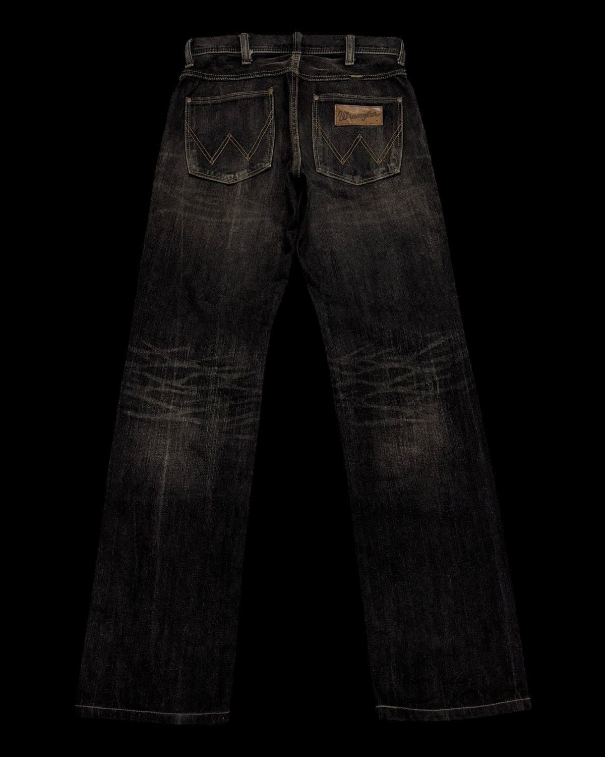 14th Addiction 💥Hype💥90s Style Distress Jean Wrangler Black Denim Size US 30 / EU 46 - 2 Thumbnail
