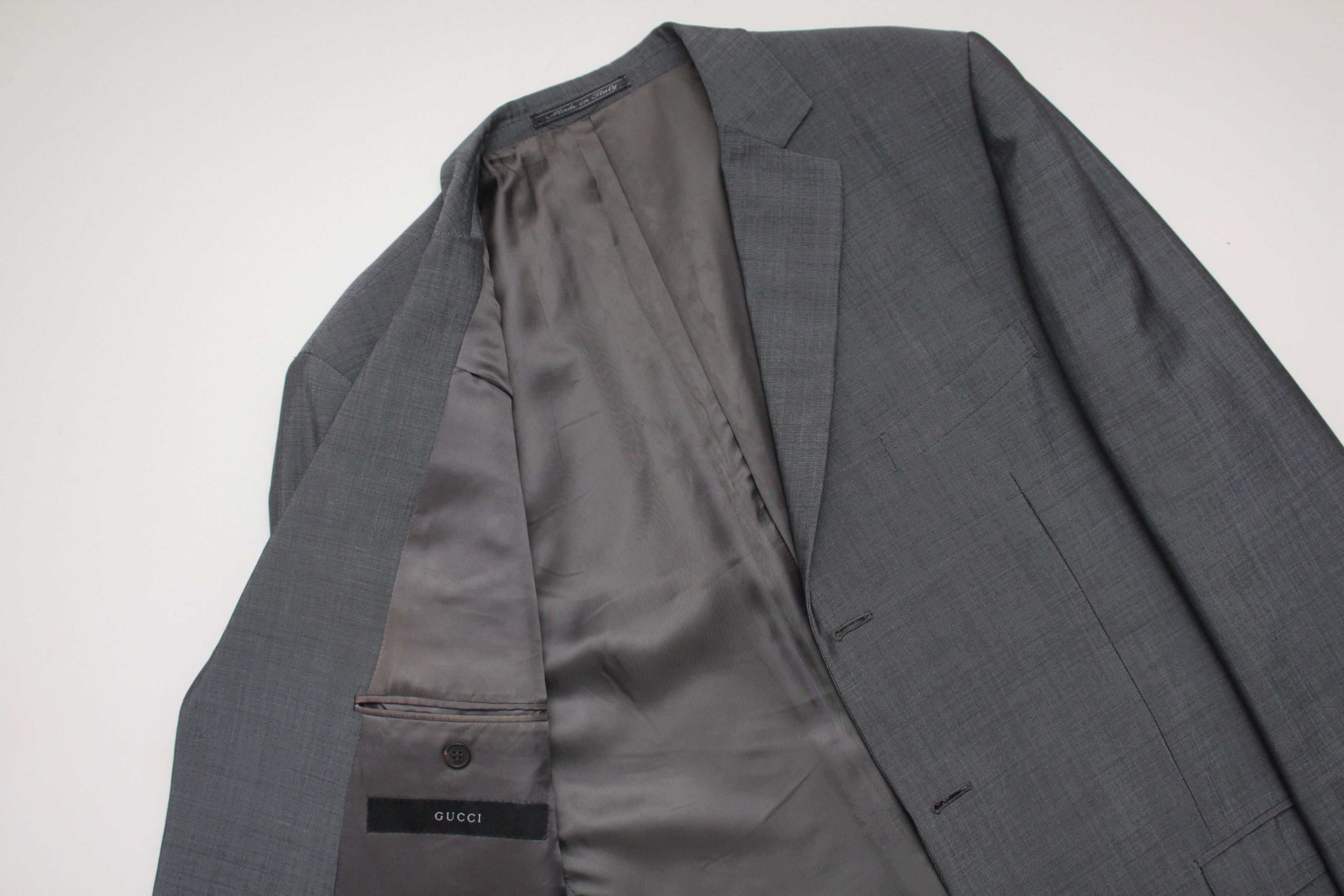 Gucci Gucci Grey Classic Mohair Wool Blend Men's Made In Italy Size 50L - 4 Thumbnail