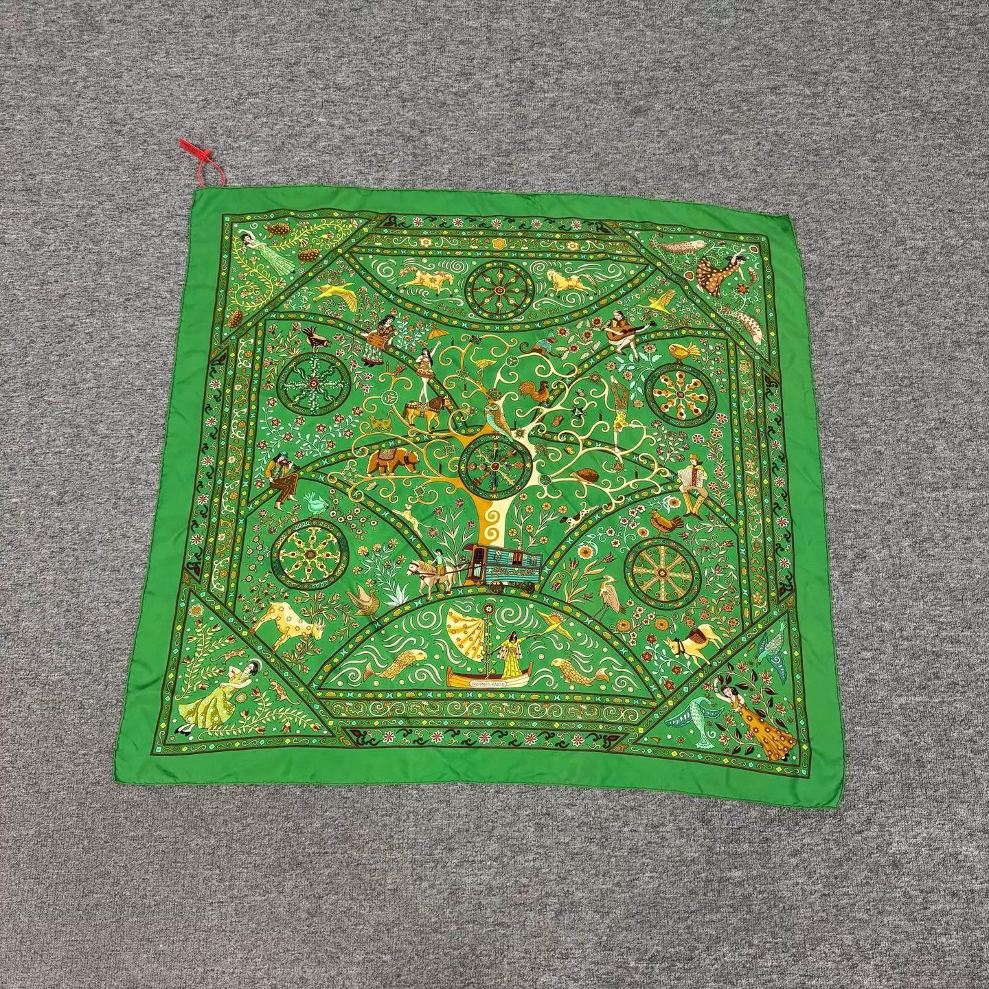 Hermes Hermes Tree of Life Silk Scarf 99 New 90x90 Size ONE SIZE - 1 Thumbnail