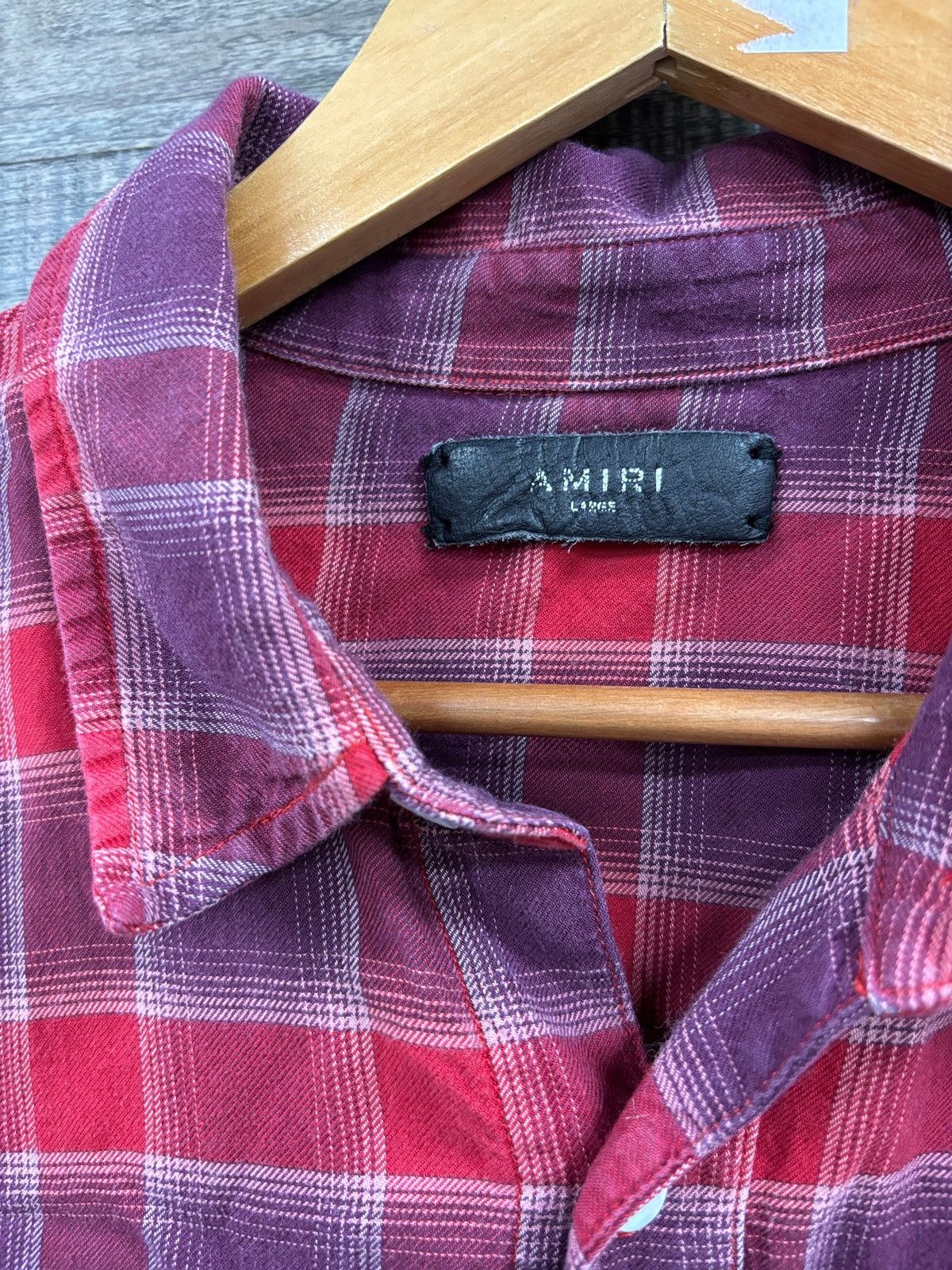 Amiri L- Amiri red bleached flannel Size US L / EU 52-54 / 3 - 2 Thumbnail