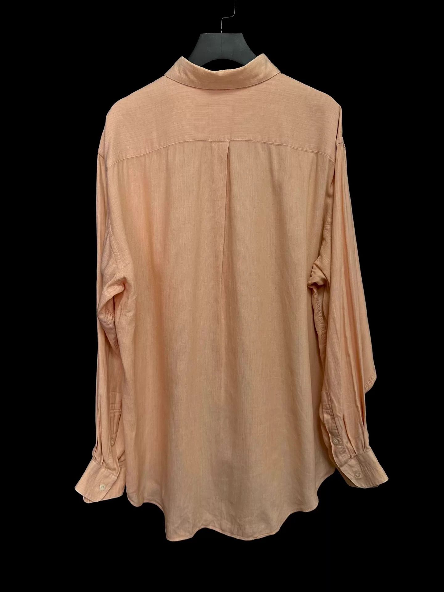 Issey Miyake Issey Miyake 80s Cotton-Linen Pale Pink Shirt Size US M / EU 48-50 / 2 - 2 Thumbnail