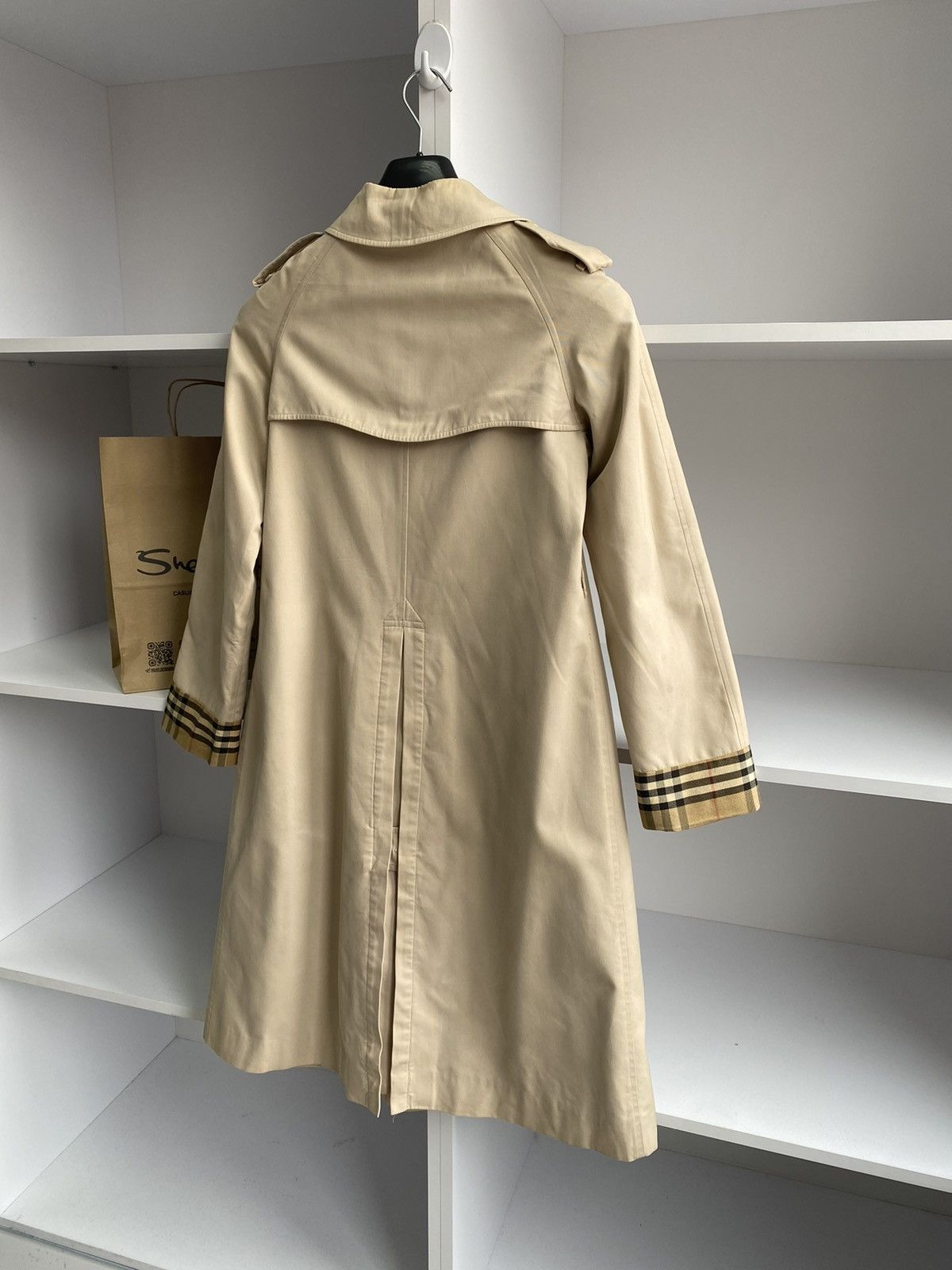 Burberry × Vintage Vintage Burberry Nova Check Trench Coat Size US S / EU 44-46 / 1 - 18 Thumbnail
