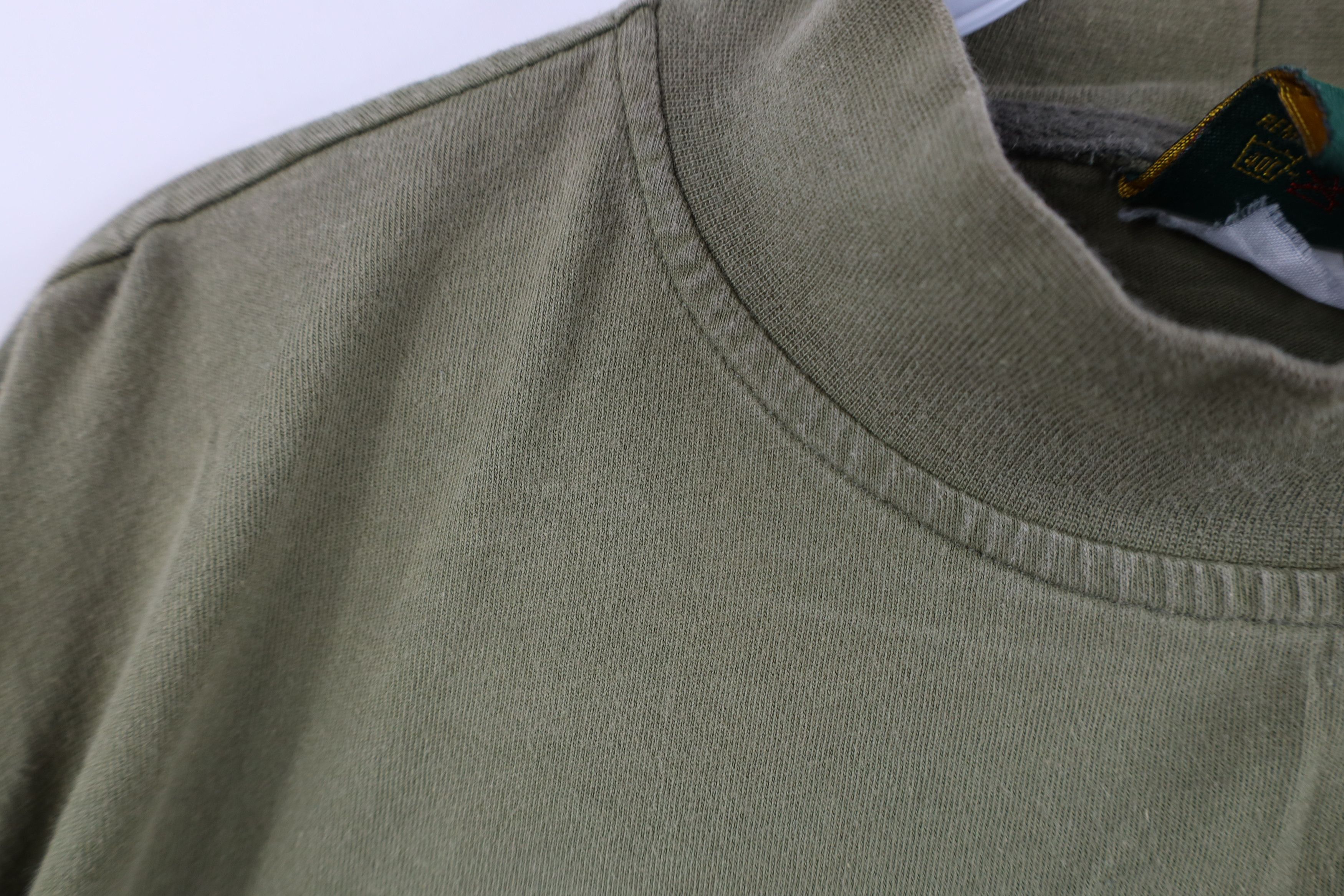 Cabelas Vintage 90s Cabelas Mock Neck Long Sleeve T-Shirt Green Size US L / EU 52-54 / 3 - 9 Thumbnail