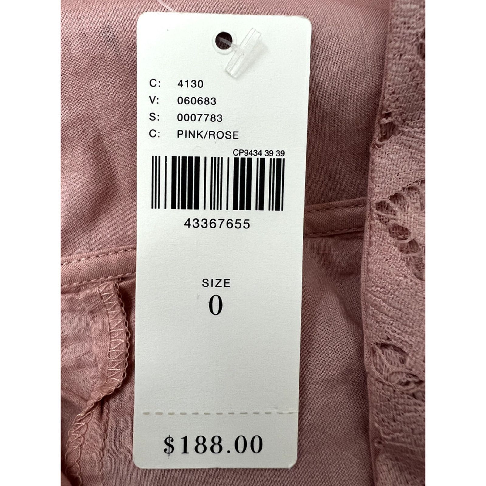 Anthropologie Maeve Anthropologie Aiza Pink Embroidered Lace Midi Dress 0 Size XS / US 0-2 / IT 36-38 - 6 Thumbnail