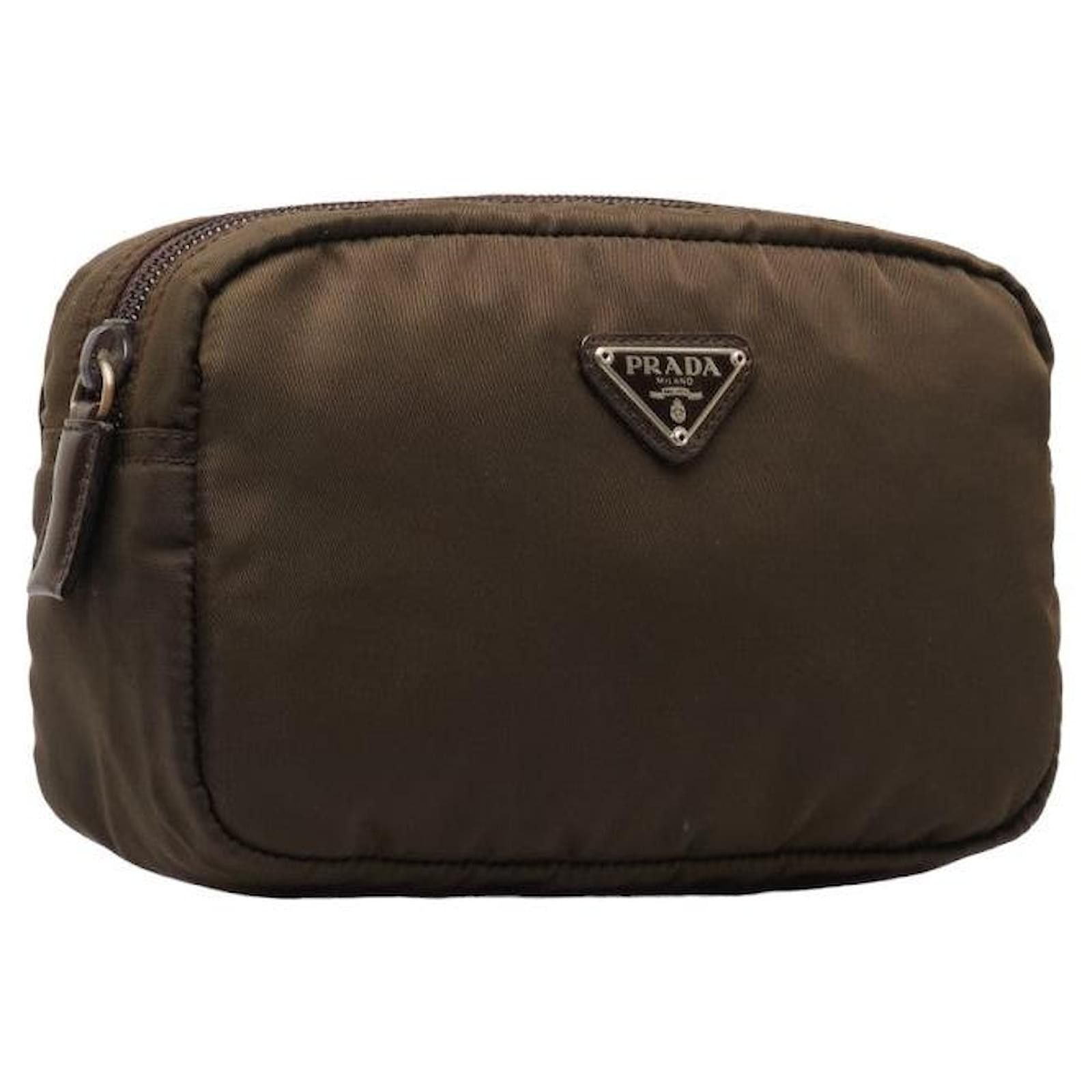 Prada o1srvl11e0624 Size: OS / Cosmetic Pouch in Brown Size ONE SIZE - 2 Thumbnail