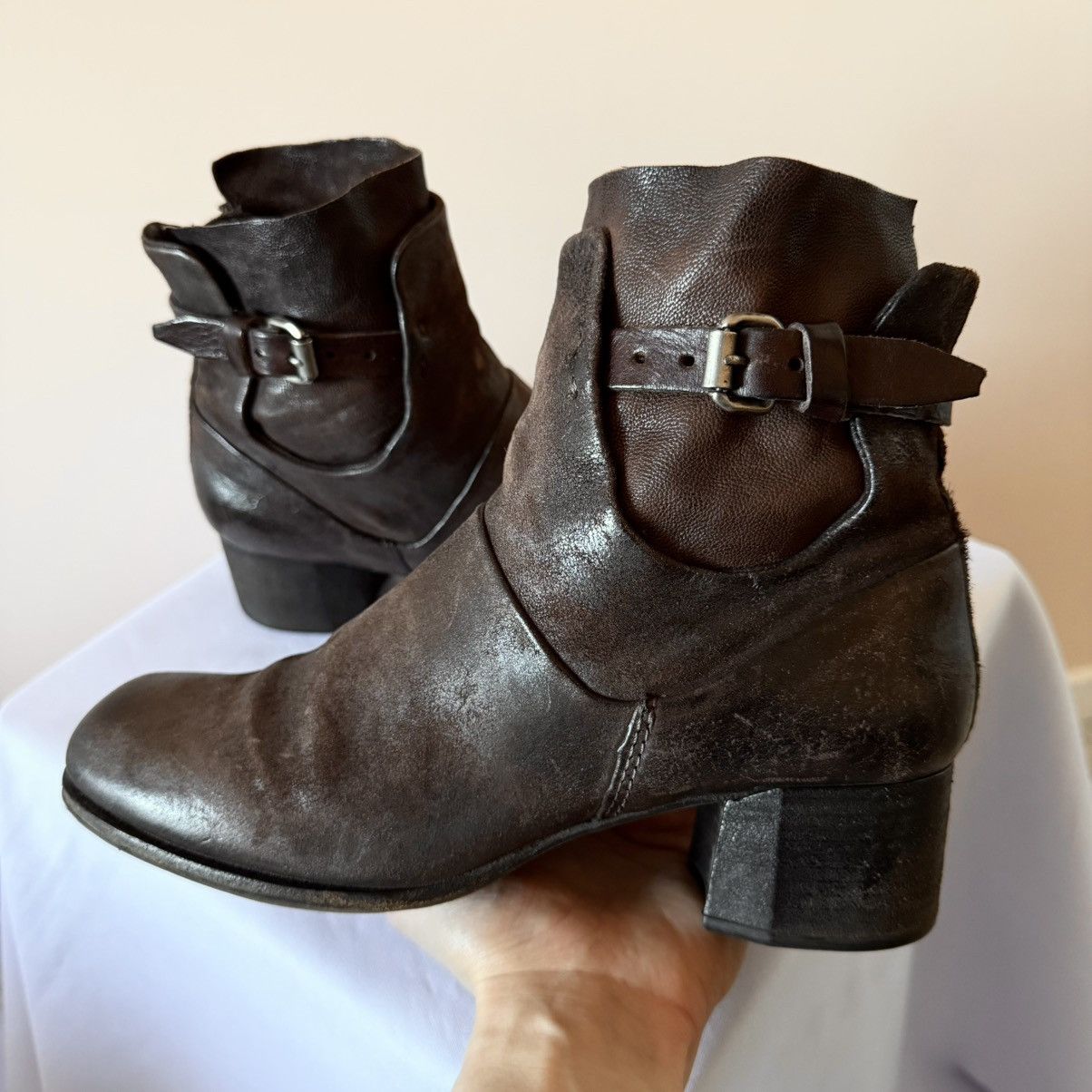 Dirk Bikkembergs AS 98 Airstep Vintage Ankle Straps Boots Rick Owens Vibe Size US 9 / IT 39 - 7 Thumbnail