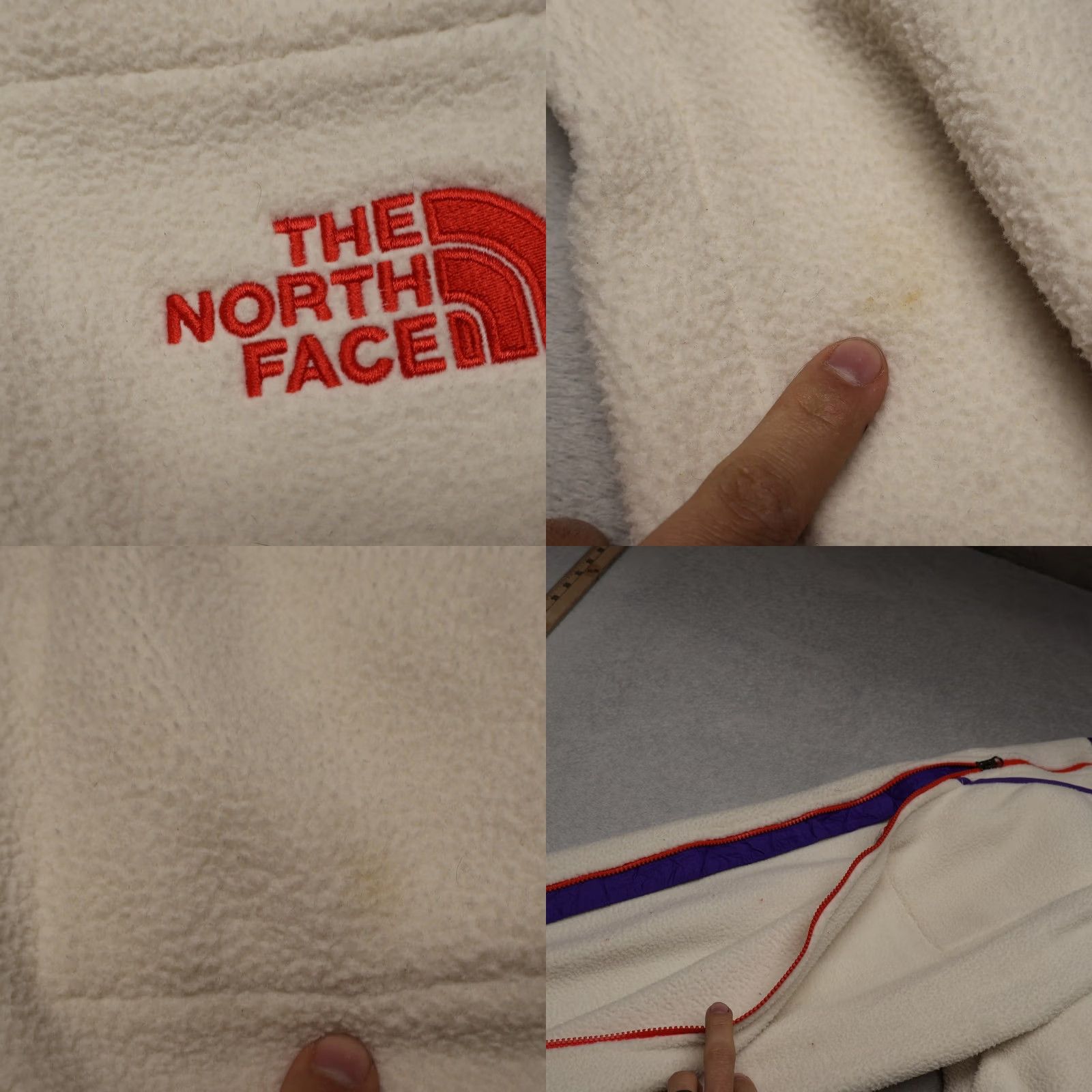 The North Face VINTAGE The North Face Pants Women Large White Fleece Joggers Outdoor Winter 34x29 Size 24" / US 00 / IT 34 - 8 Thumbnail