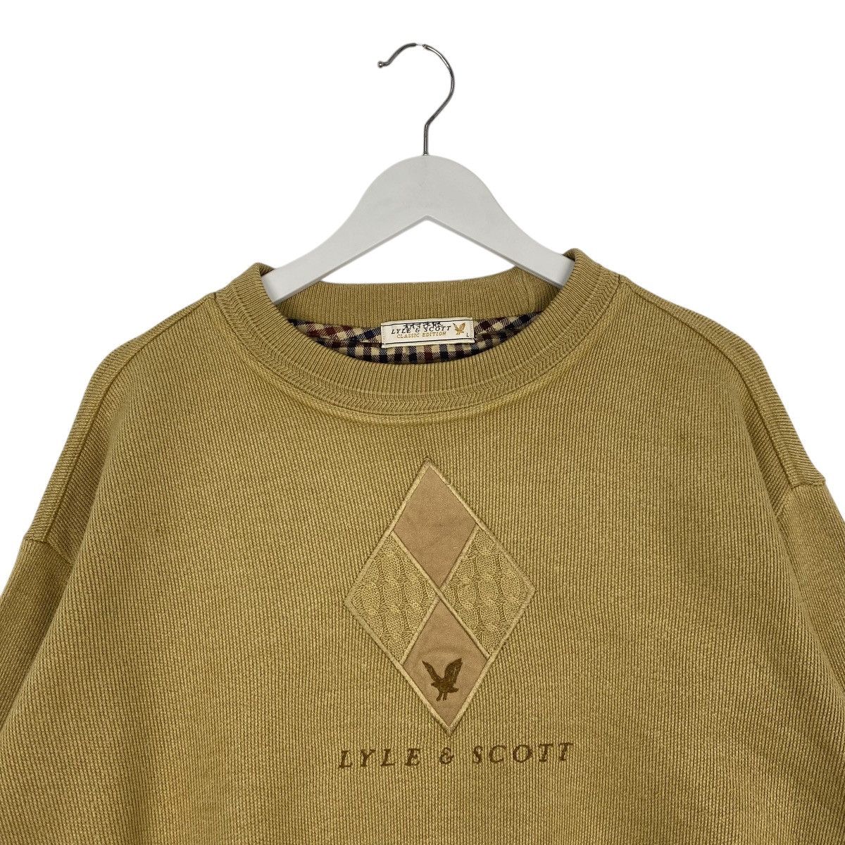 Other Vintage Lyle & Scott Sweatshirt Crewneck Brown Size L Size US L / EU 52-54 / 3 - 4 Thumbnail