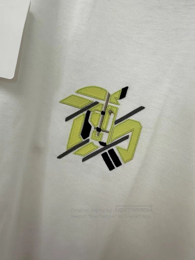 Hermes Hermes White Leather Trimmed Short Sleeve T-Shirt Size US L / EU 52-54 / 3 - 2 Thumbnail