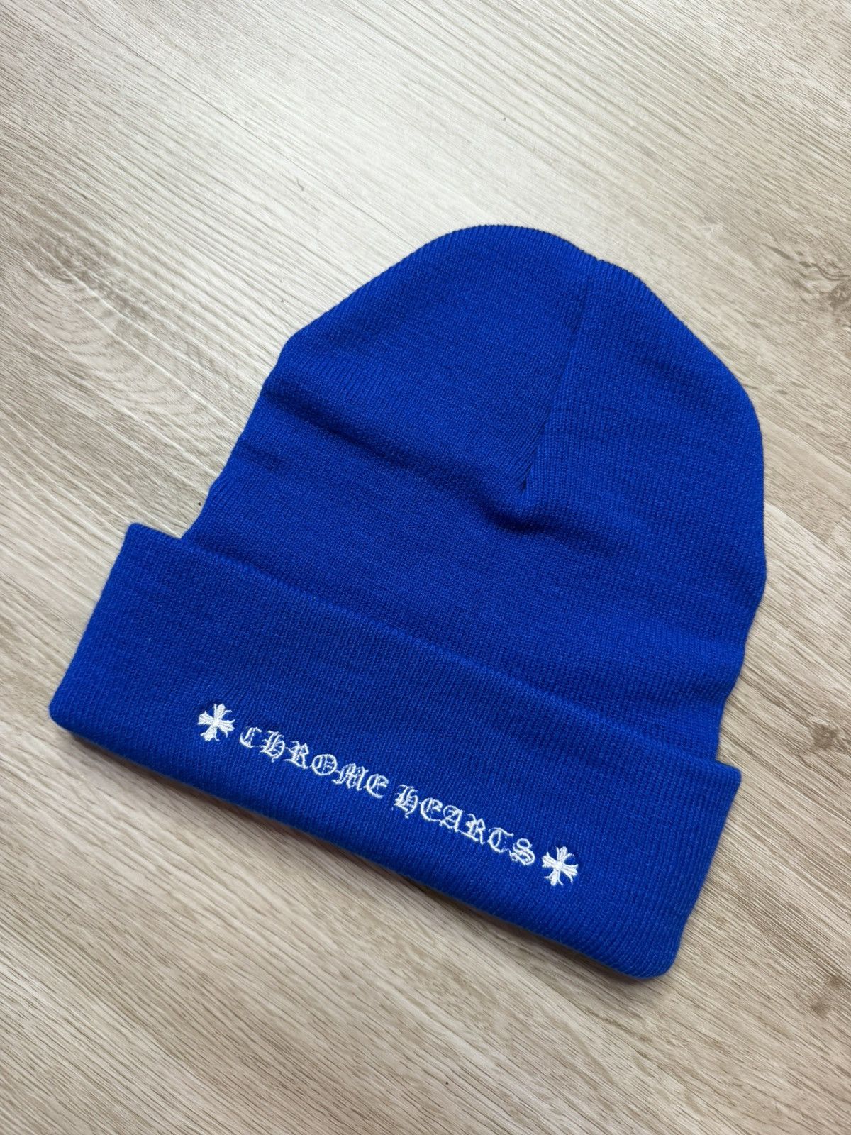 Chrome Hearts Chrome Hearts Blue CH Beanie Size ONE SIZE - 2 Thumbnail