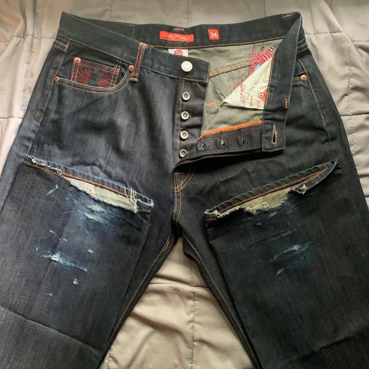 Ed Hardy Ed Hardy Jeans/Vintage/Embroidered Waist 36/ Length 34 Size US 34 / EU 50 - 3 Thumbnail