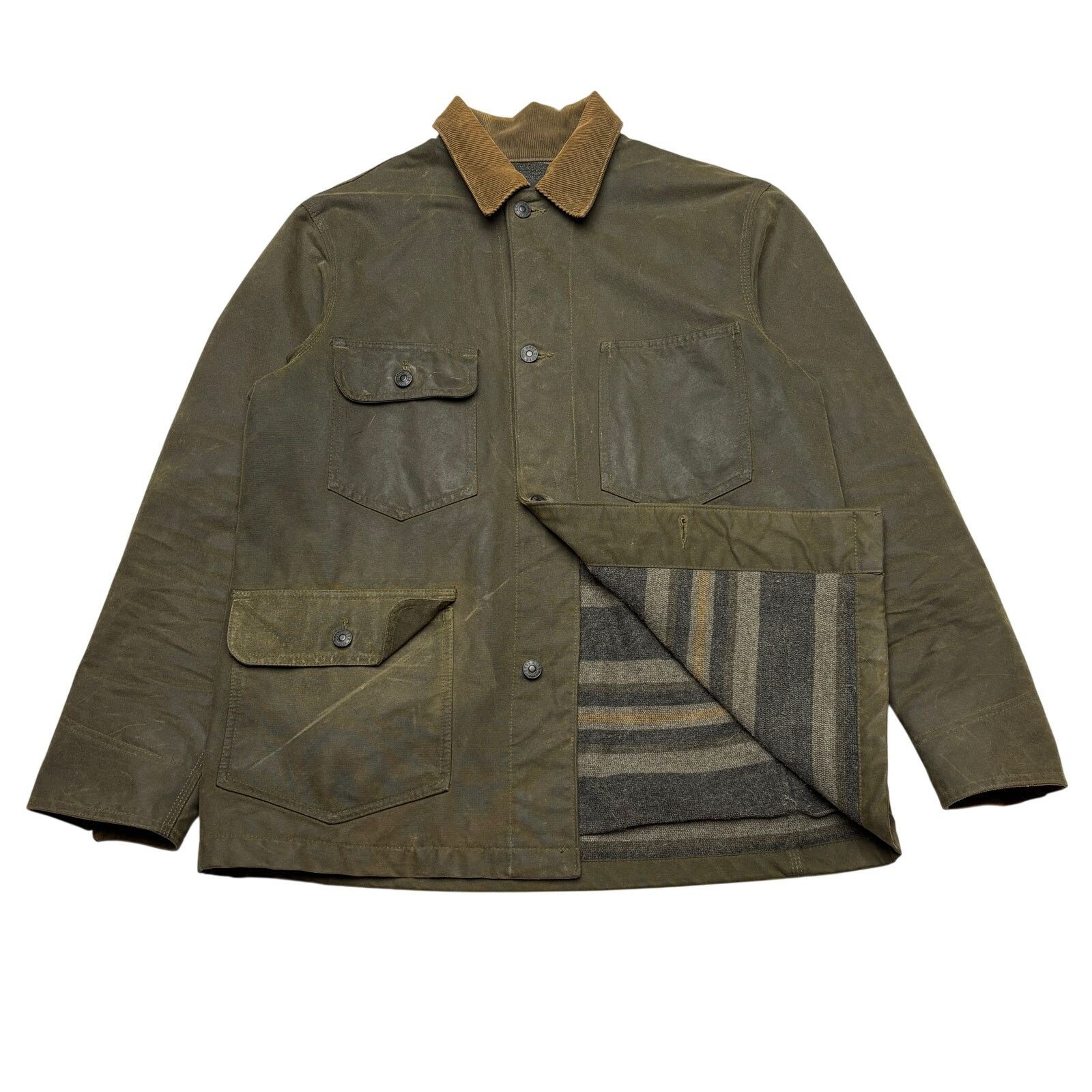 Buck Mason Buck Mason Dry Waxed Canvas Highland Jacket Men's Medium Size US M / EU 48-50 / 2 - 1 Thumbnail
