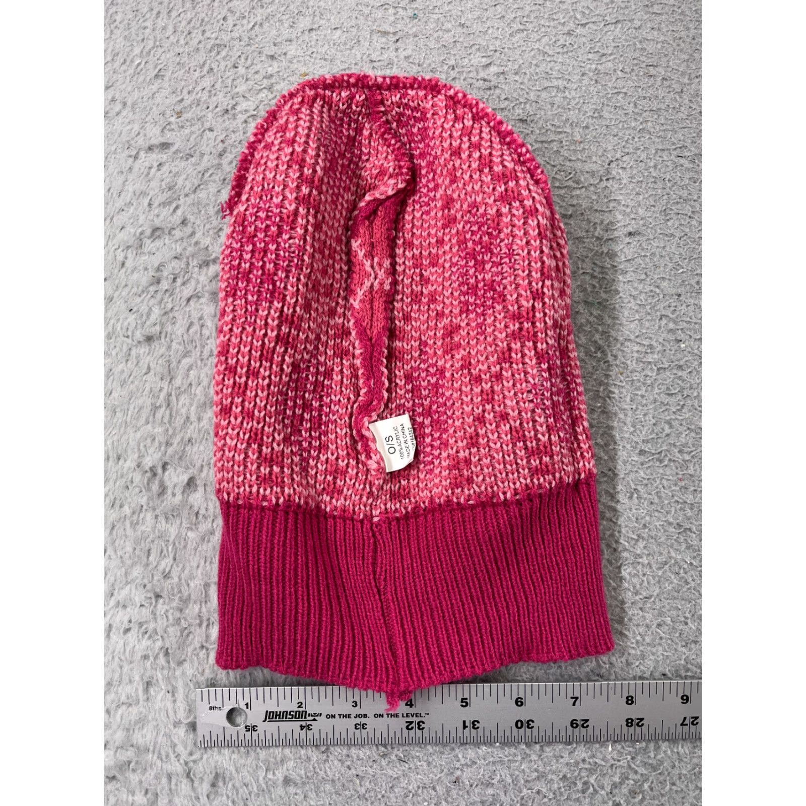 Vintage American Exchange Time LLC Beanie Adult OS Pink Argyle Knit 100% Acrylic Size ONE SIZE - 5 Thumbnail