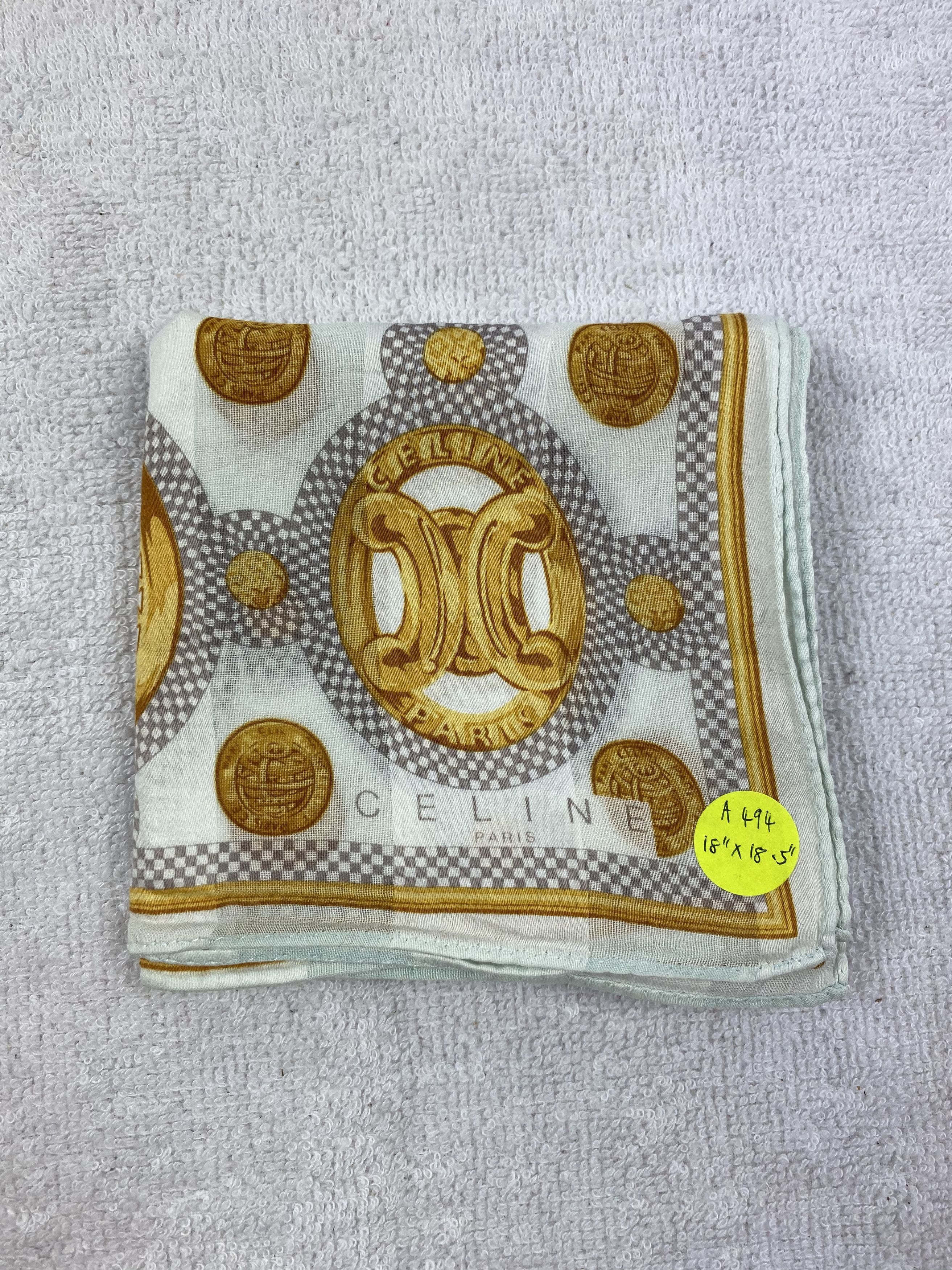 Celine Celine Monogram Handkerchief / Bandana / Neckerchief Size ONE SIZE - 6 Thumbnail