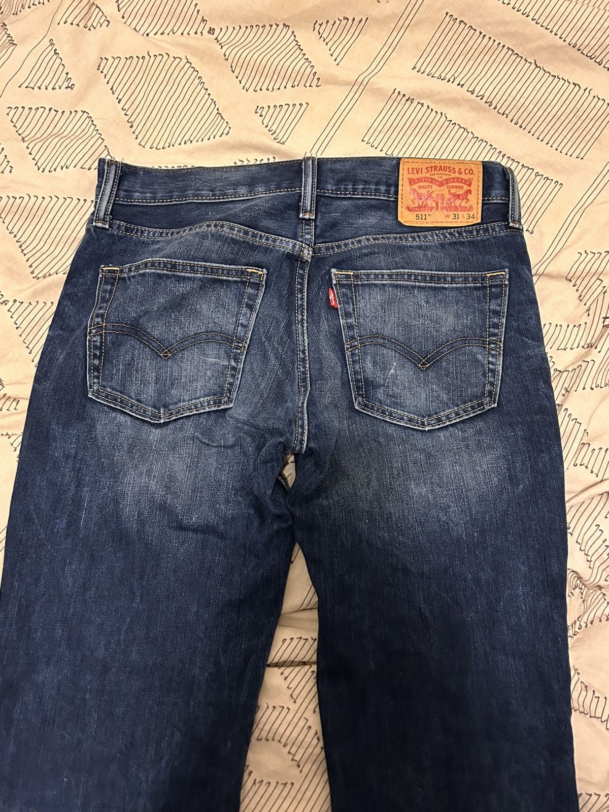 Levi's Vintage Clothing Levi’s 90’s paint splatter skinny jeans Size US 31 - 5 Thumbnail