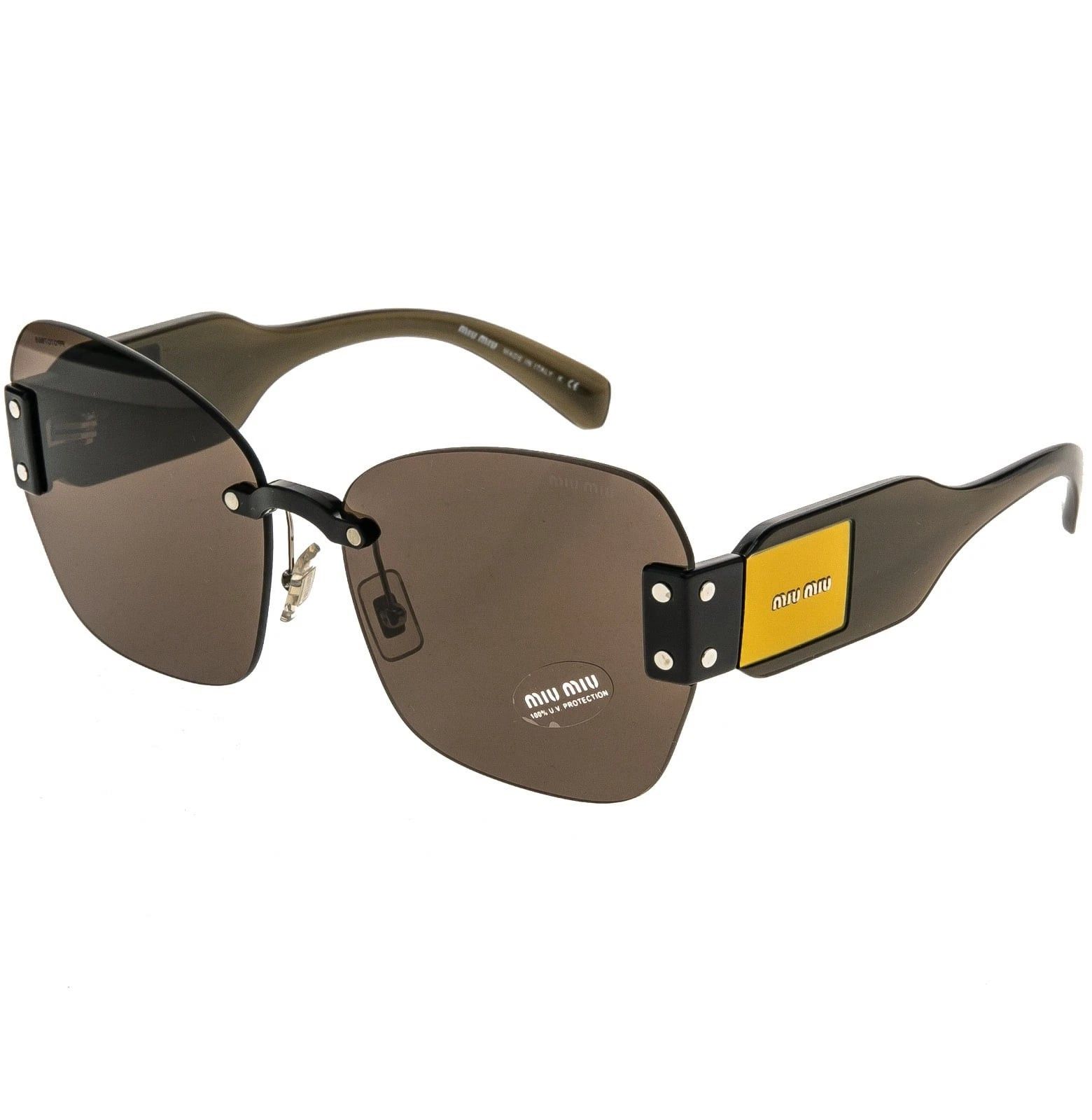 Miu Miu MIU MIU MU08SS SORBET 08S Black Butterfly Rimless Sunglasses Size ONE SIZE - 8 Thumbnail