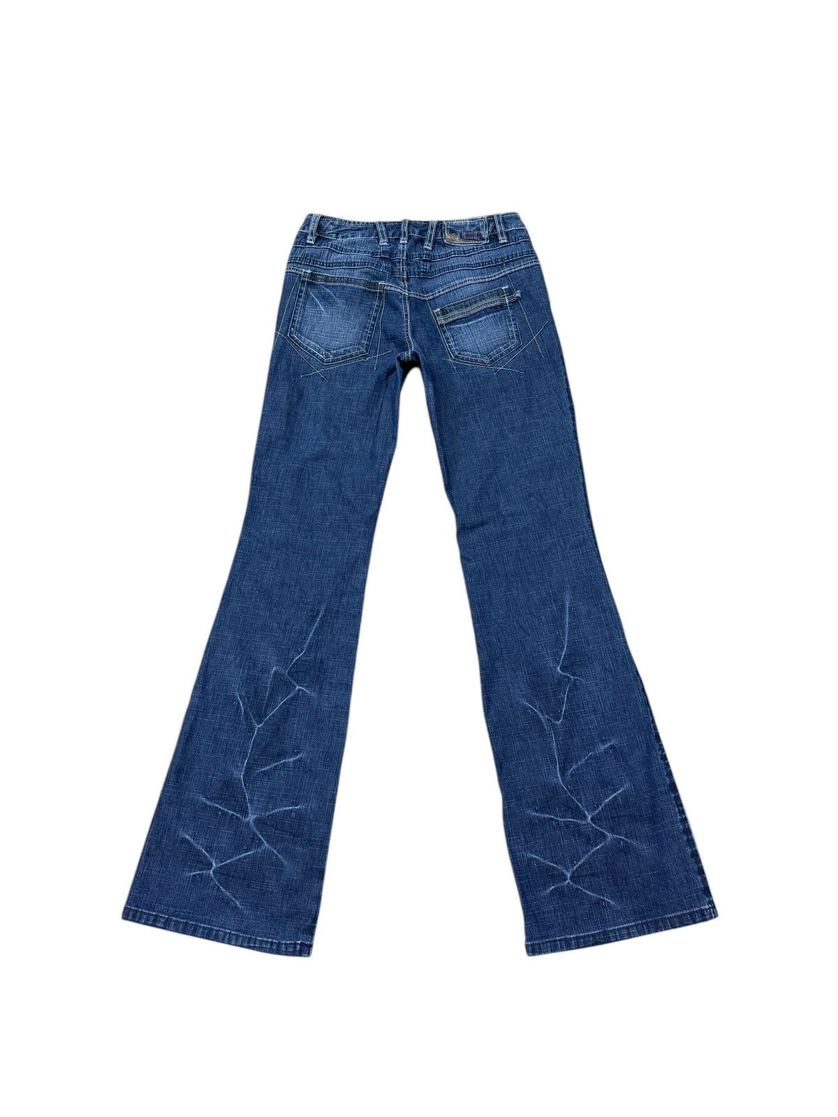 Designer CA CEST CA BLUE FLARE JEANS Size 29" - 7 Thumbnail