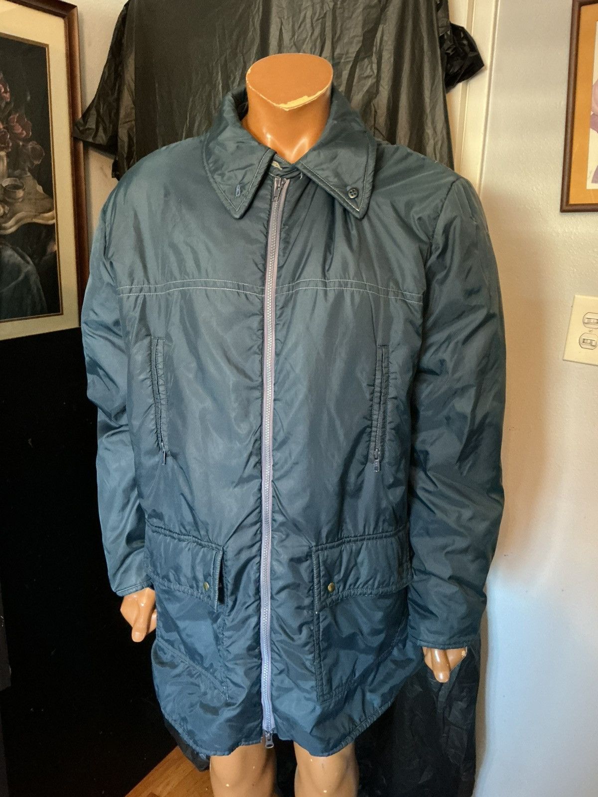 Vintage Vintage Sir Jac Polyester Puffer Parka Zip Work Long Jacket Size US XL / EU 56 / 4 - 13 Thumbnail
